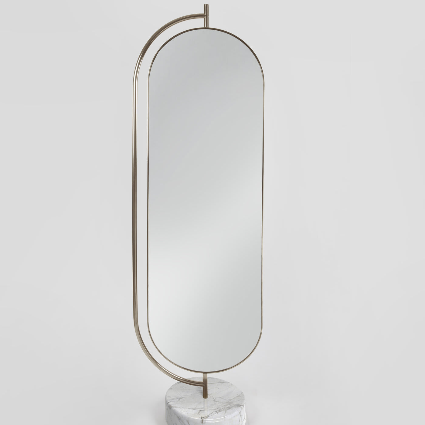 Giove Mirror with Calacatta Oro Marble - Secolo