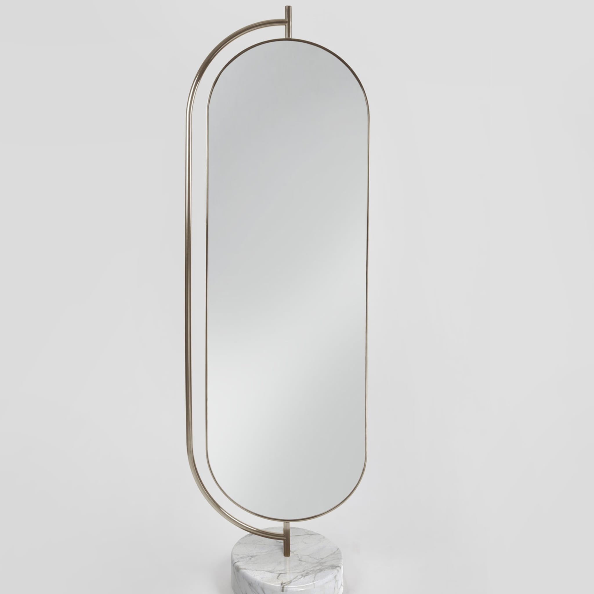 Specchio Giove con marmo Calacatta Oro - Vista alternativa 1
