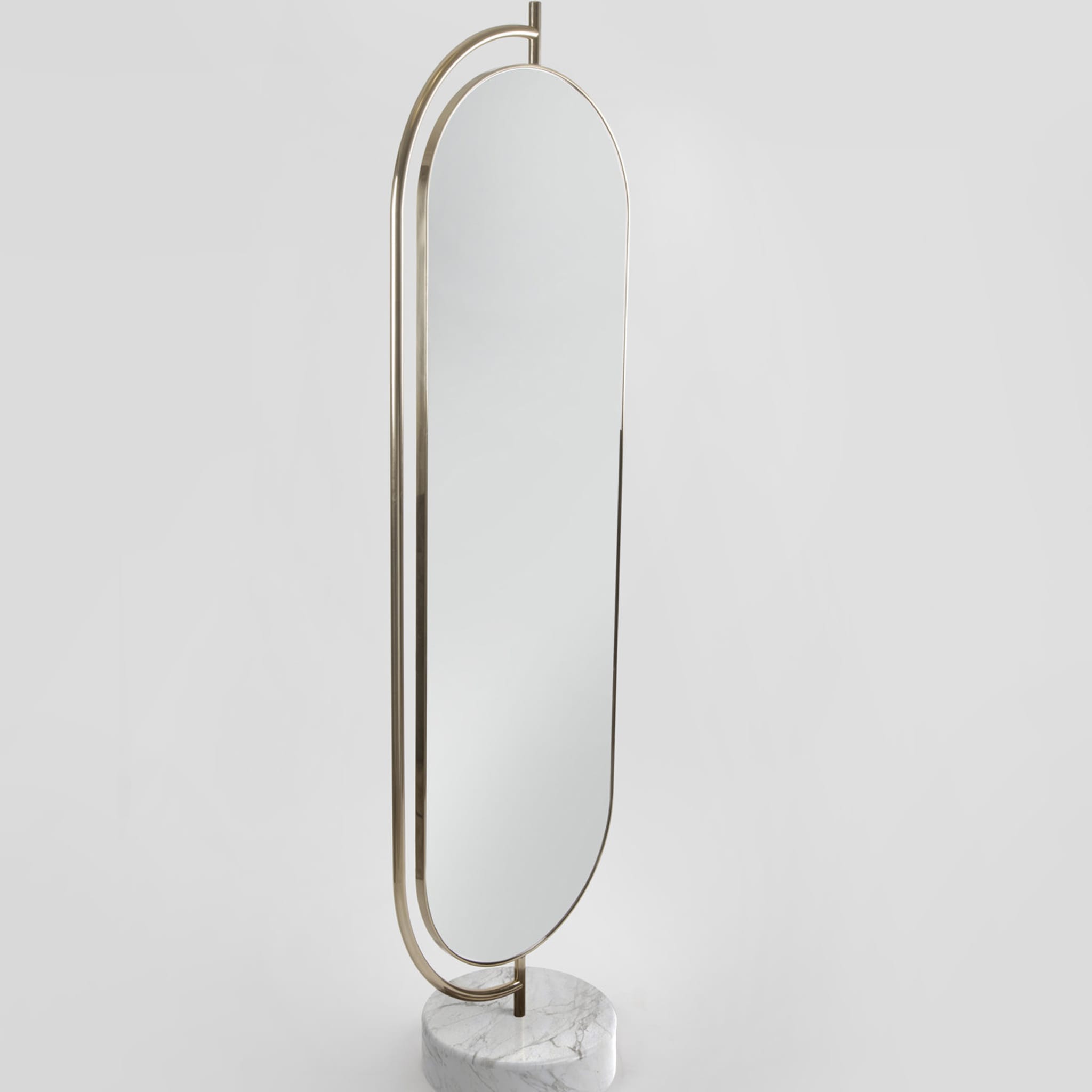 Specchio Giove con marmo Calacatta Oro - Vista alternativa 2