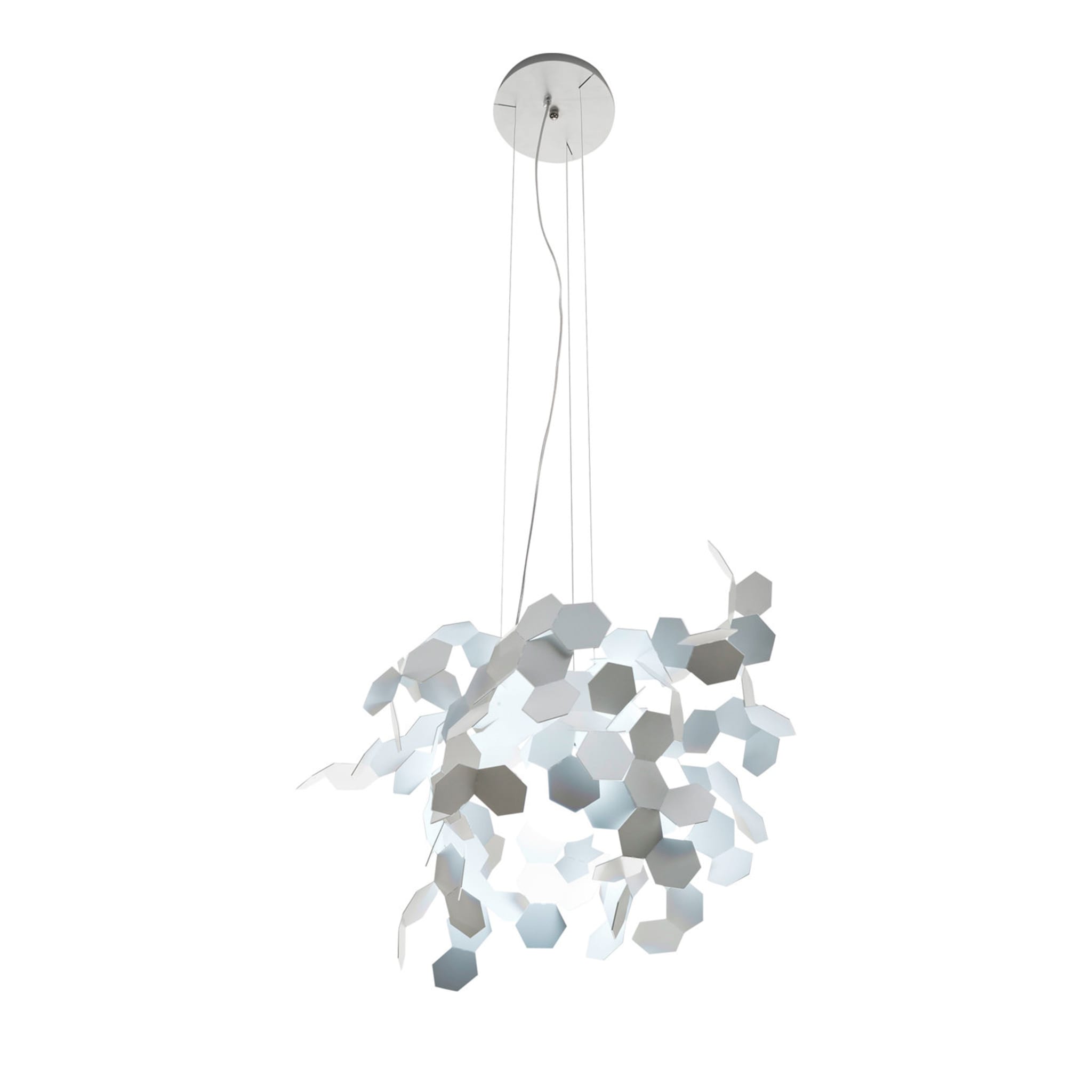 Andromeda White Suspension Lamp by Paolo Ulian - Main view