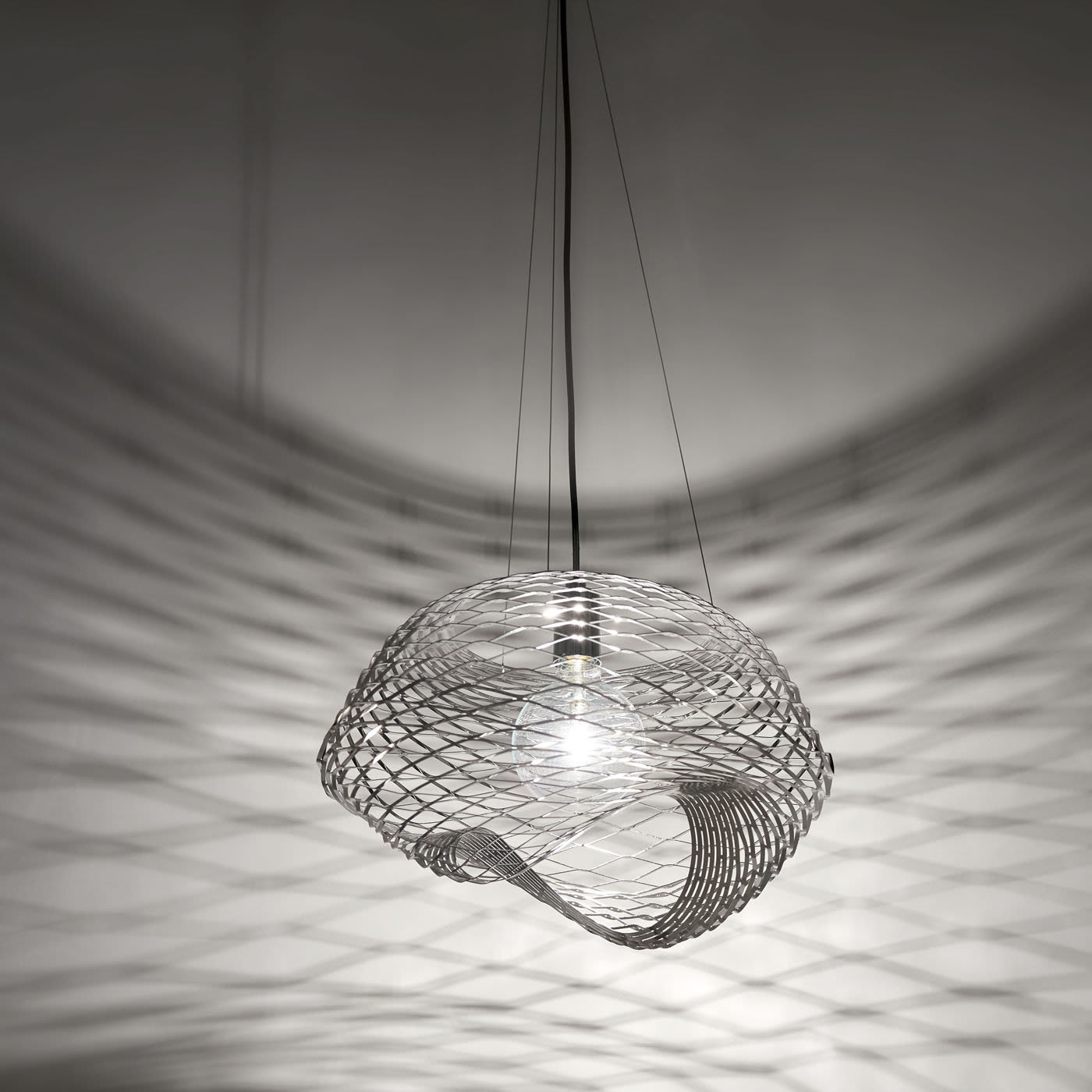 Net Chrome Pendant Lamp by Paolo Ulian - Zava Luce