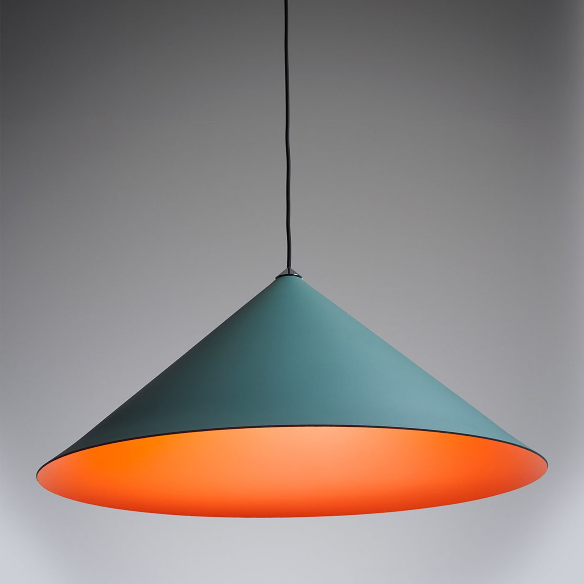 Jeena Jungle Green and Orange Pendant Lamp by Franco Zavarise - Alternative view 1
