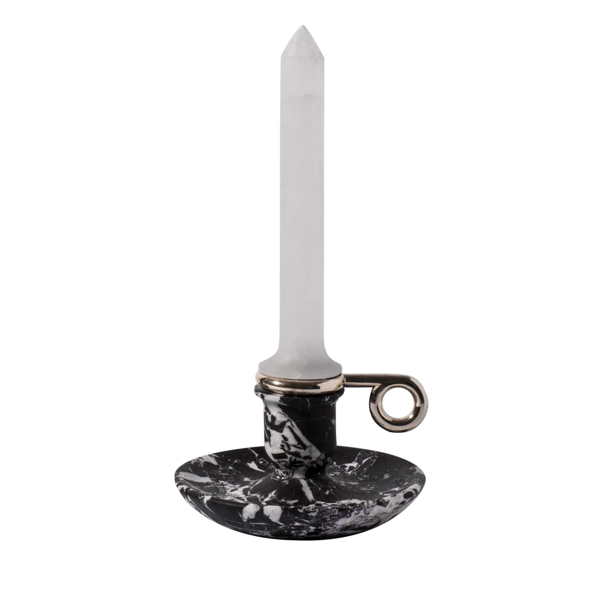 Lámpara de sobremesa Bugia de mármol negro - Vista principal