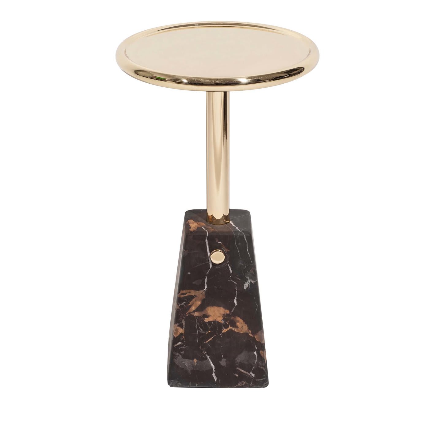 Peso Black and Gold Side Table - StoneLab Design