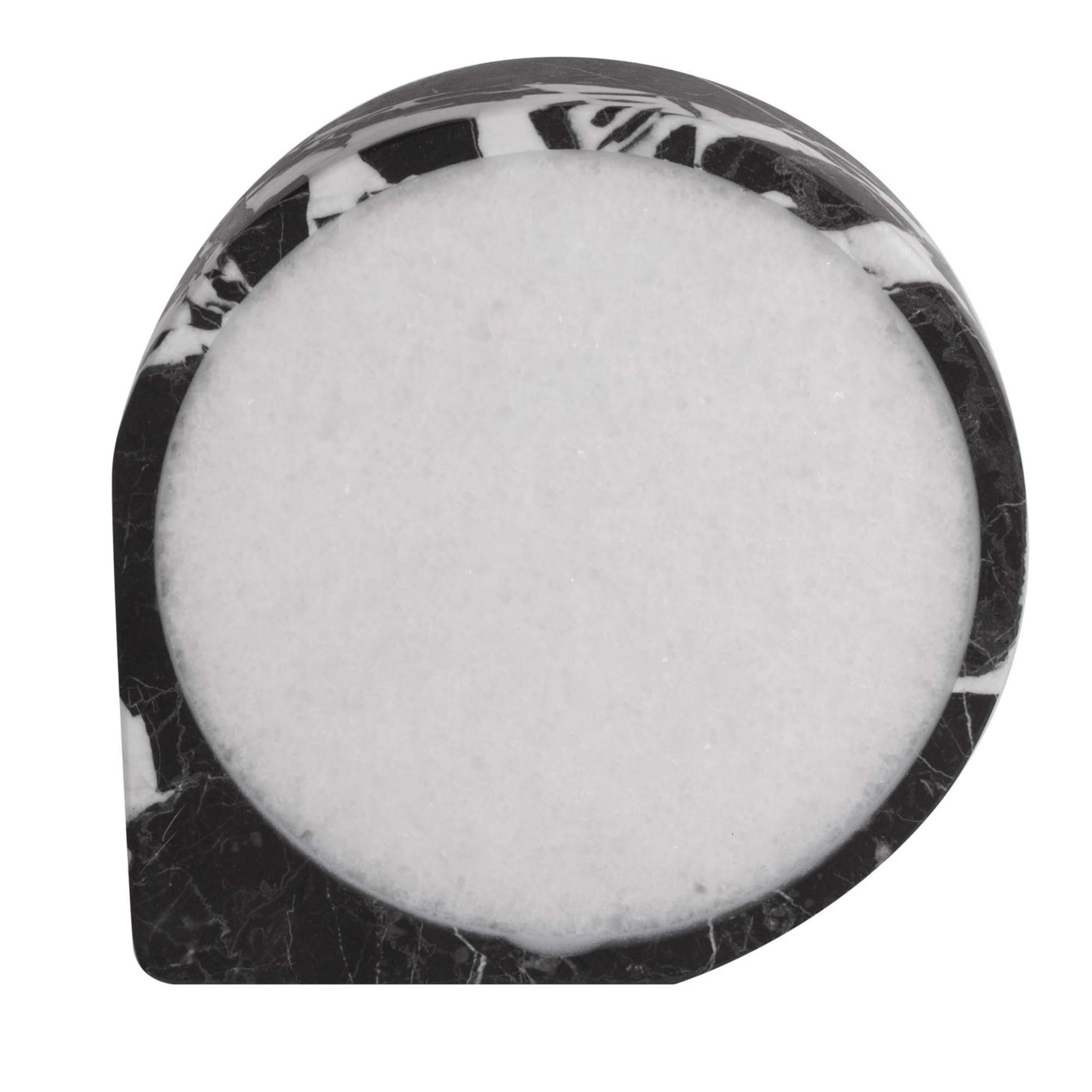 Aleph Small Marquina Tischlampe aus schwarzem Marmor - Hauptansicht