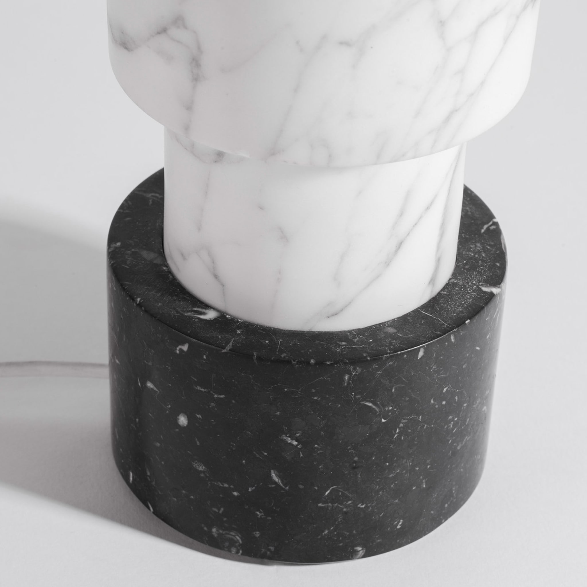 Galileo White Carrara Marble Table Lamp - Alternative view 2