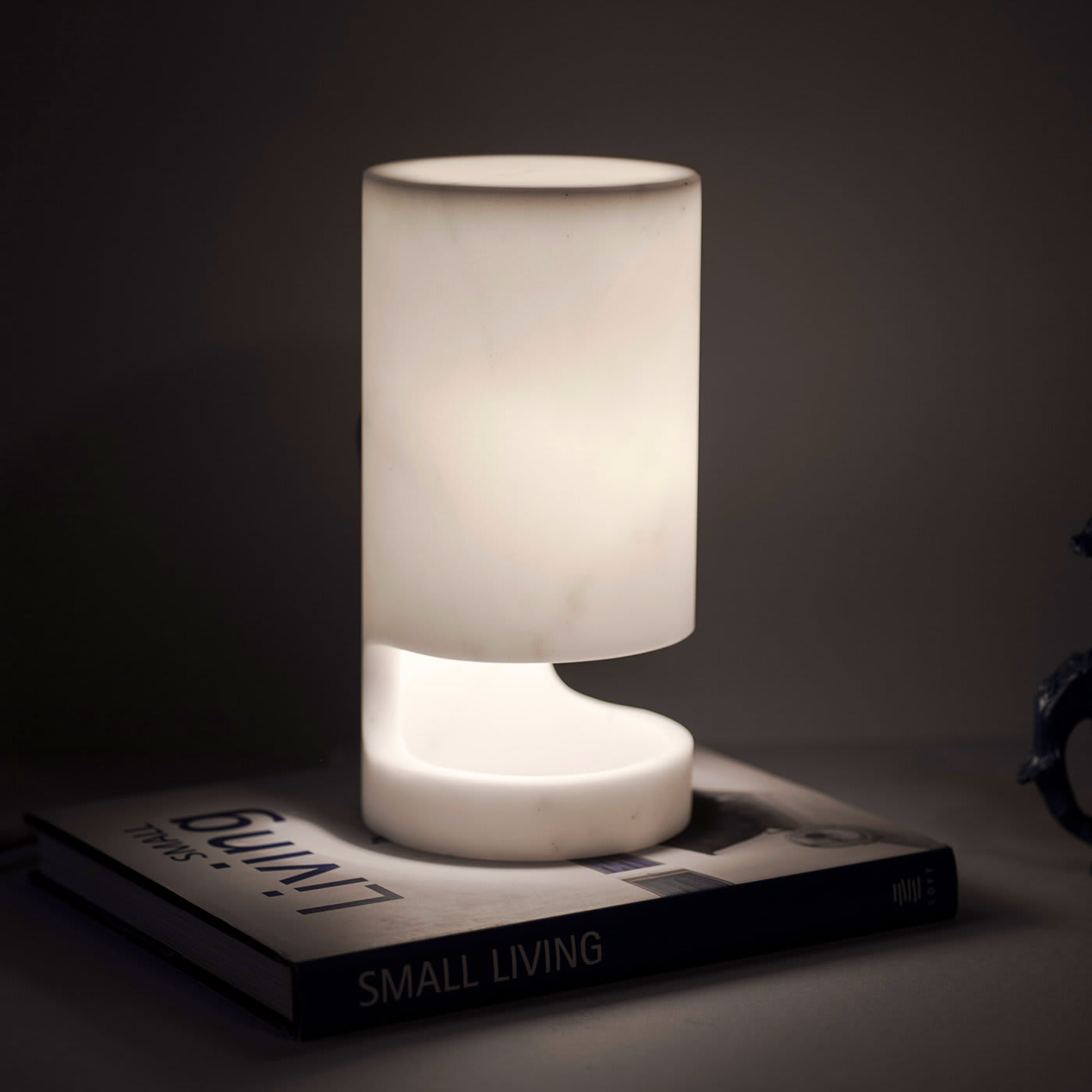 Kevin White Carrara Marble Table Lamp - StoneLab Design
