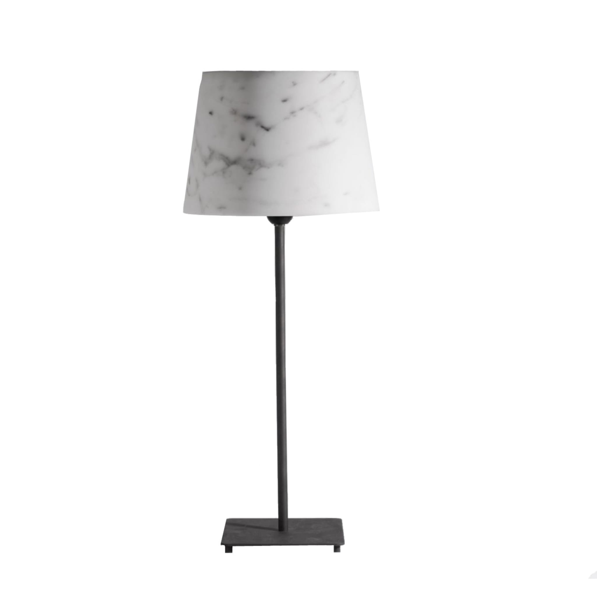 Gioia White Carrara Marble Table Lamp - Main view