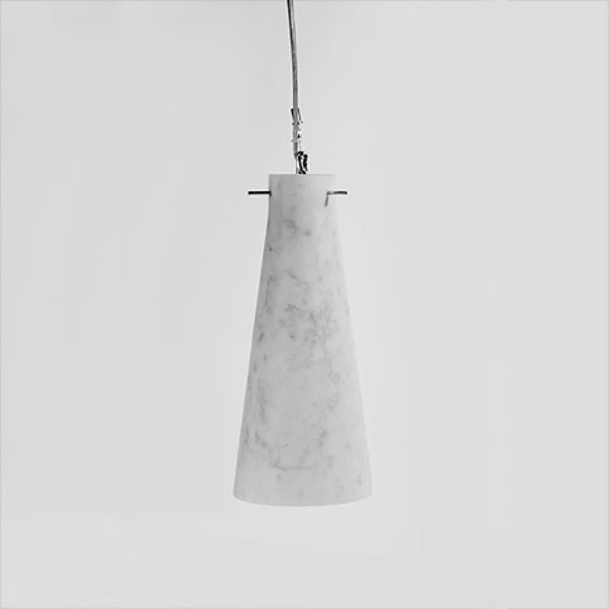 Mercurio White Carrara Marble Table Lamp - Alternative view 1