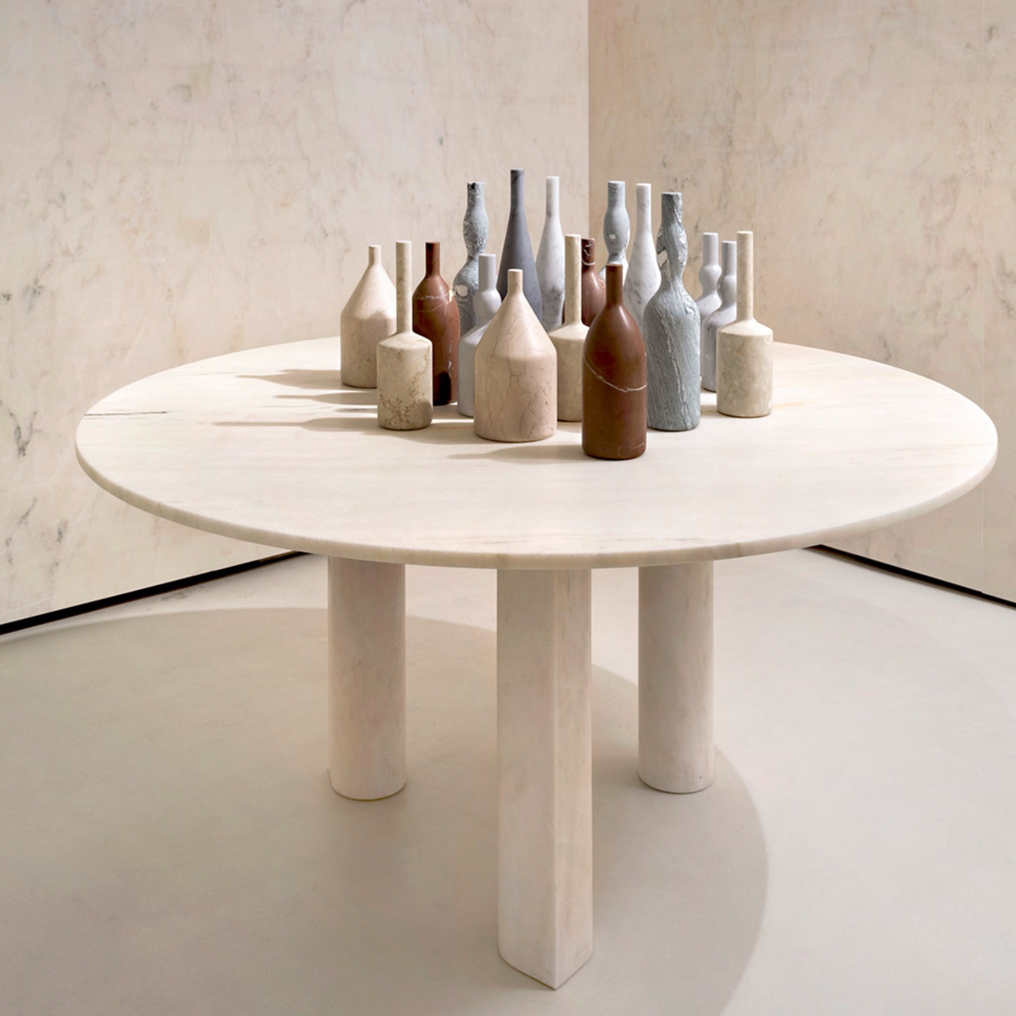 Rosa Portogallo Marble Lovemelovemenot Dining Table by Michael Anastassiades - Alternative view 3