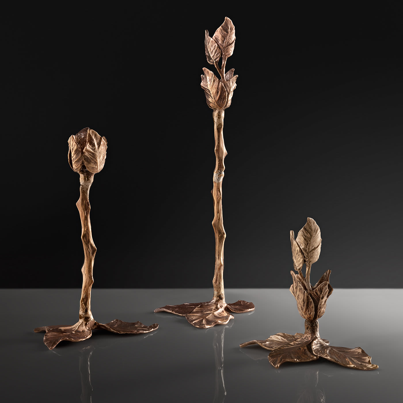Leaf Bronze Candle Holder N°3 - Osanna Visconti di Modrone