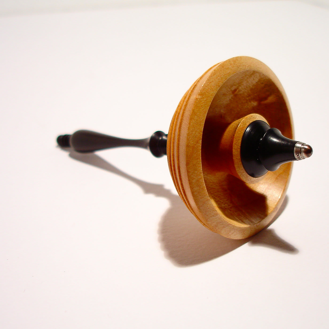 Ebony and Maple Spinning Top #3 - Mauro Sarti