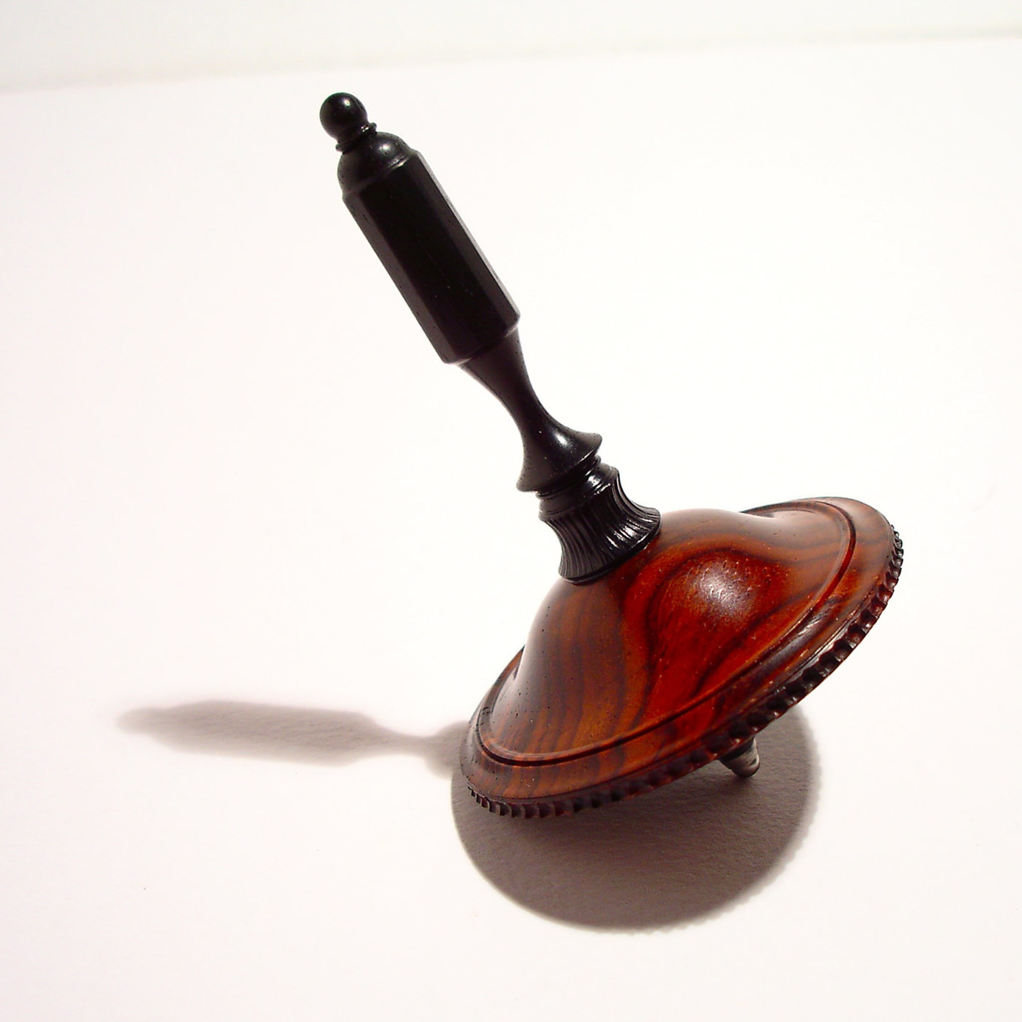 Ebony and Cocobolo Spinning Top - Alternative view 1