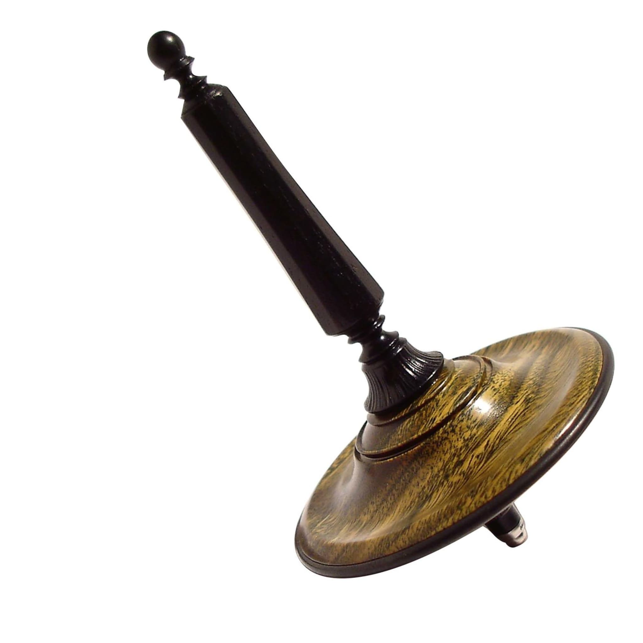 Ebony and Lignum Vitae Spinning Top - Main view