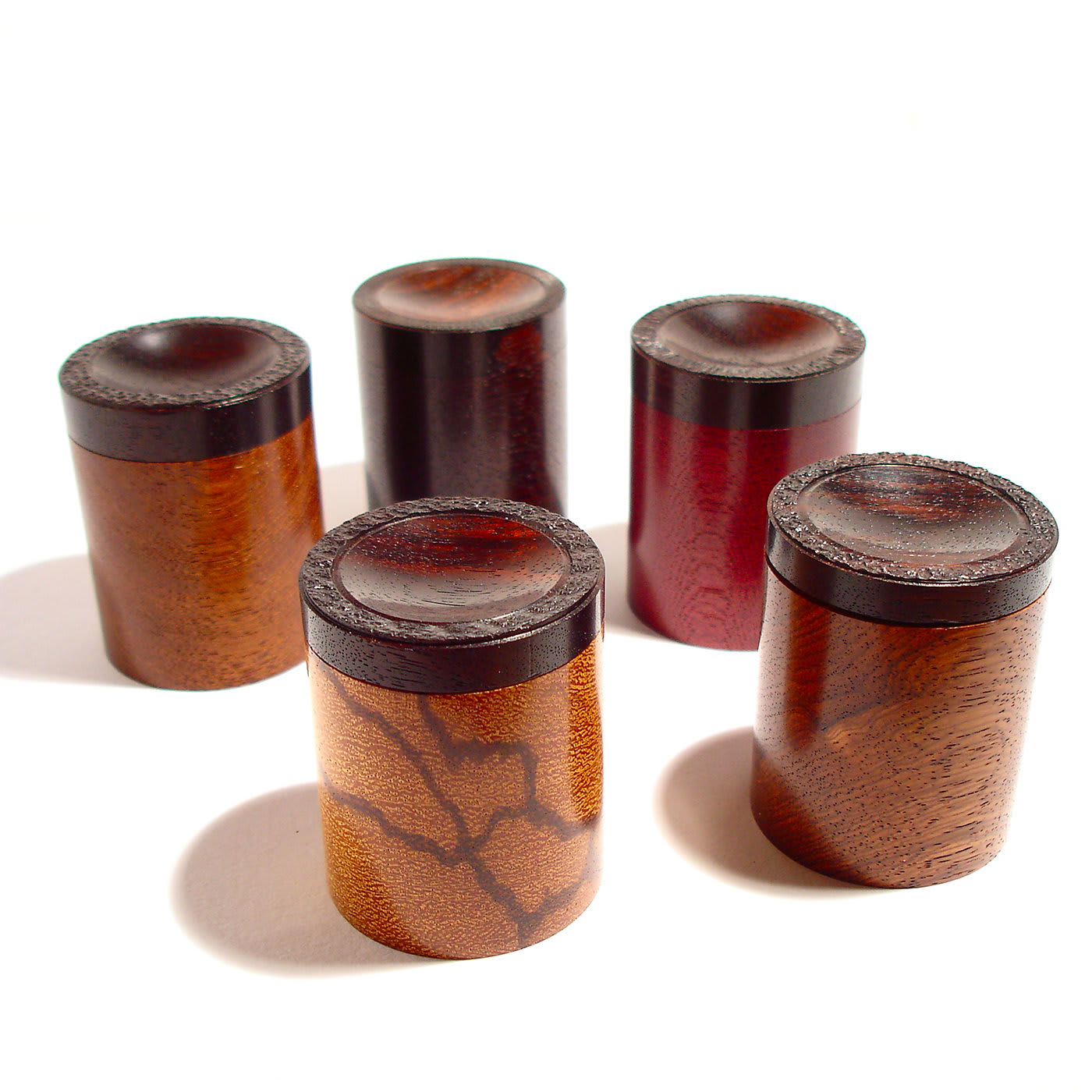 Esotico Set of 5 Wooden Boxes - Mauro Sarti