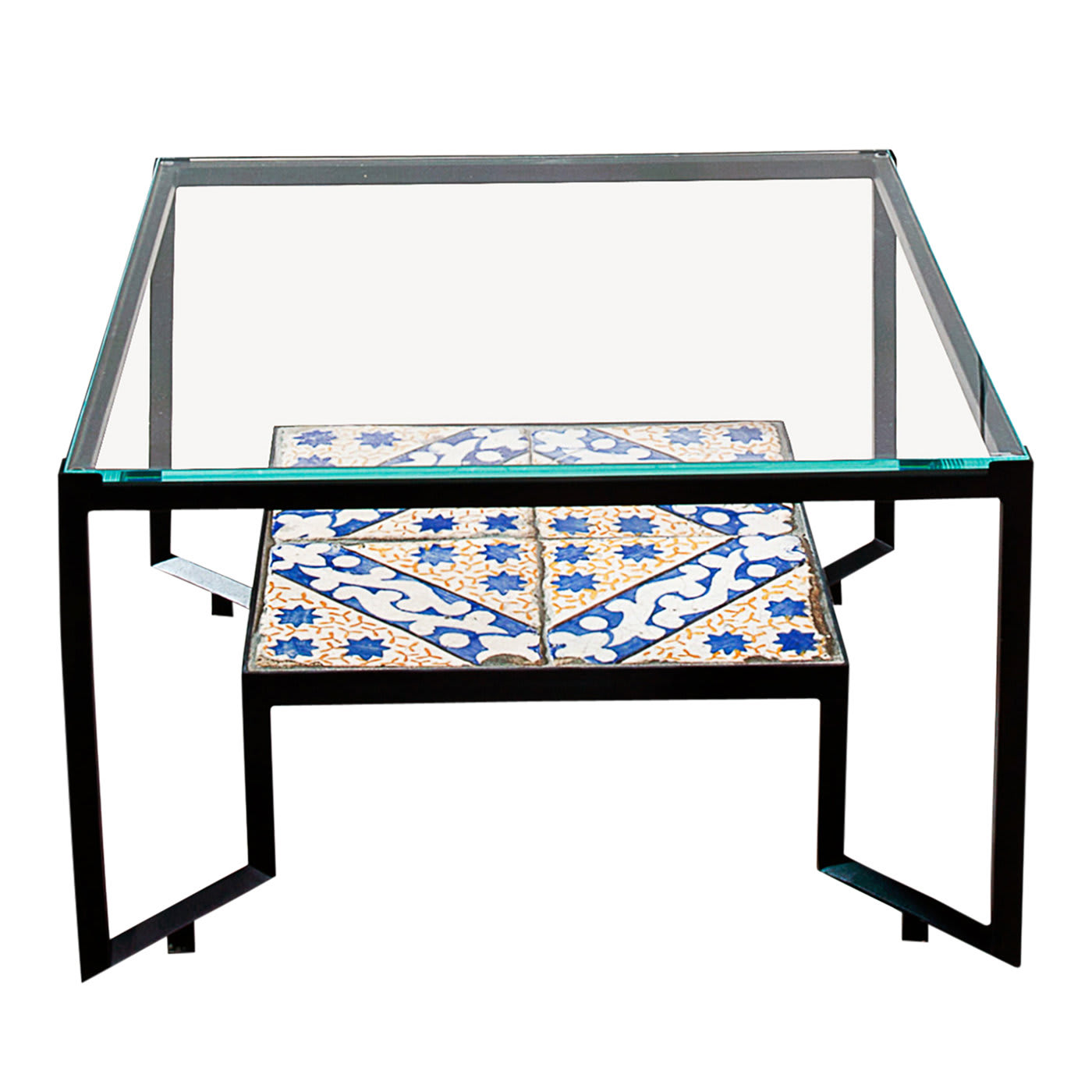 Glass and Tiles Spider Table - Francesco Della Femina