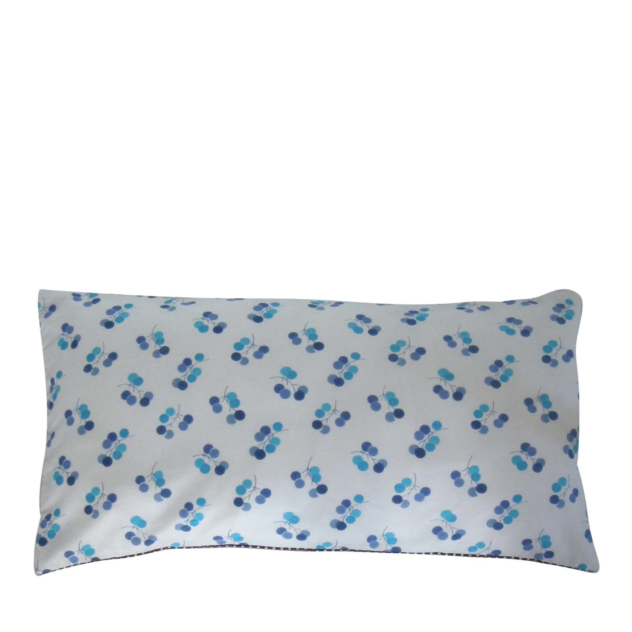 Light Blue Twigs and Dots Cushion - Main view