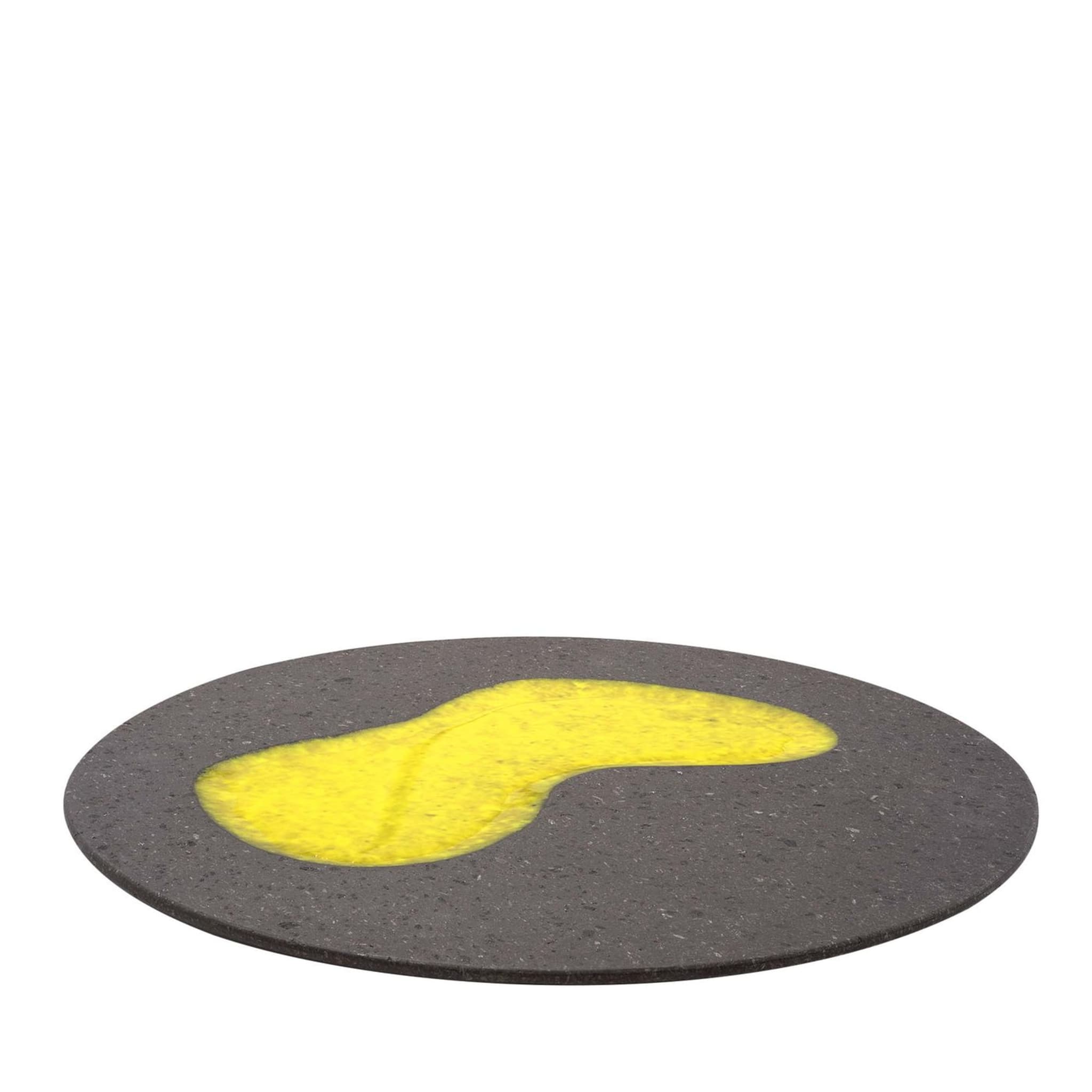 Plato pequeño redondo amarillo Laghi de Roberto Monte - Vista principal