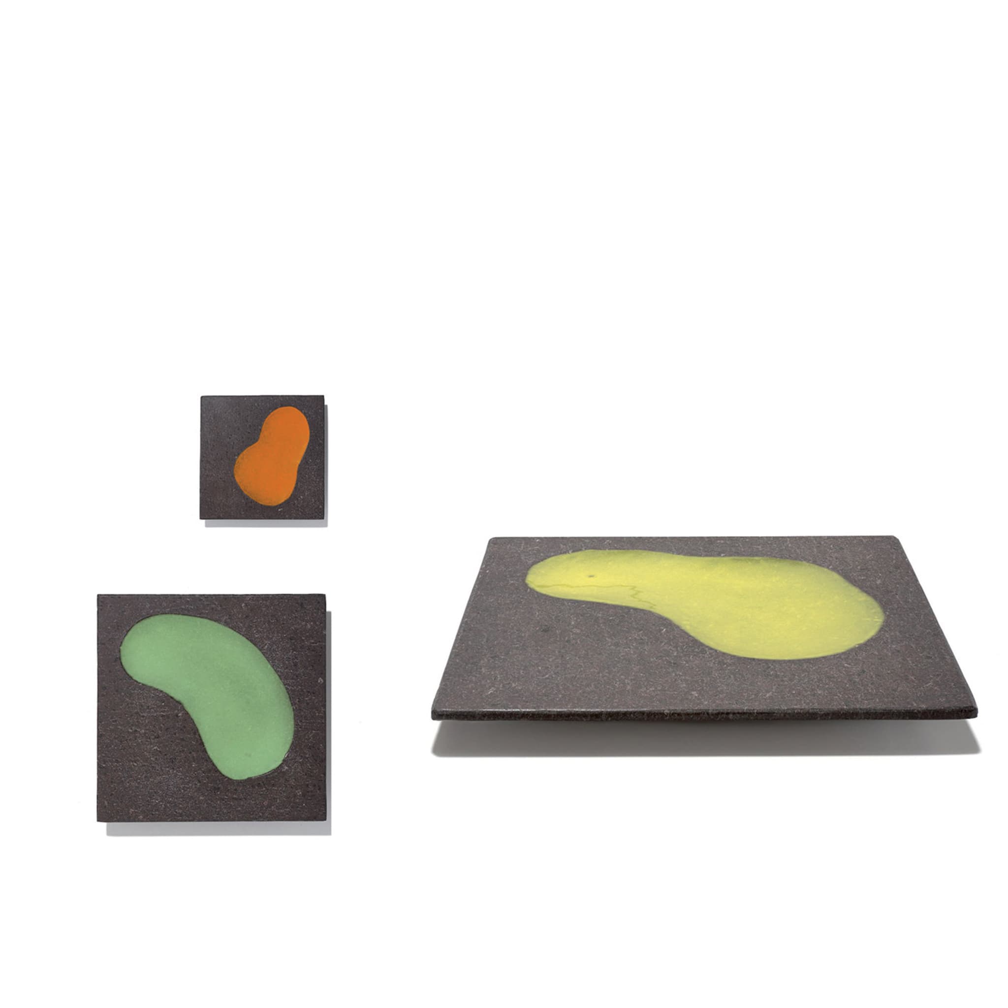 Assiette de présentation Laghi Medium Squared Green de Roberto Monte - Vue alternative 1