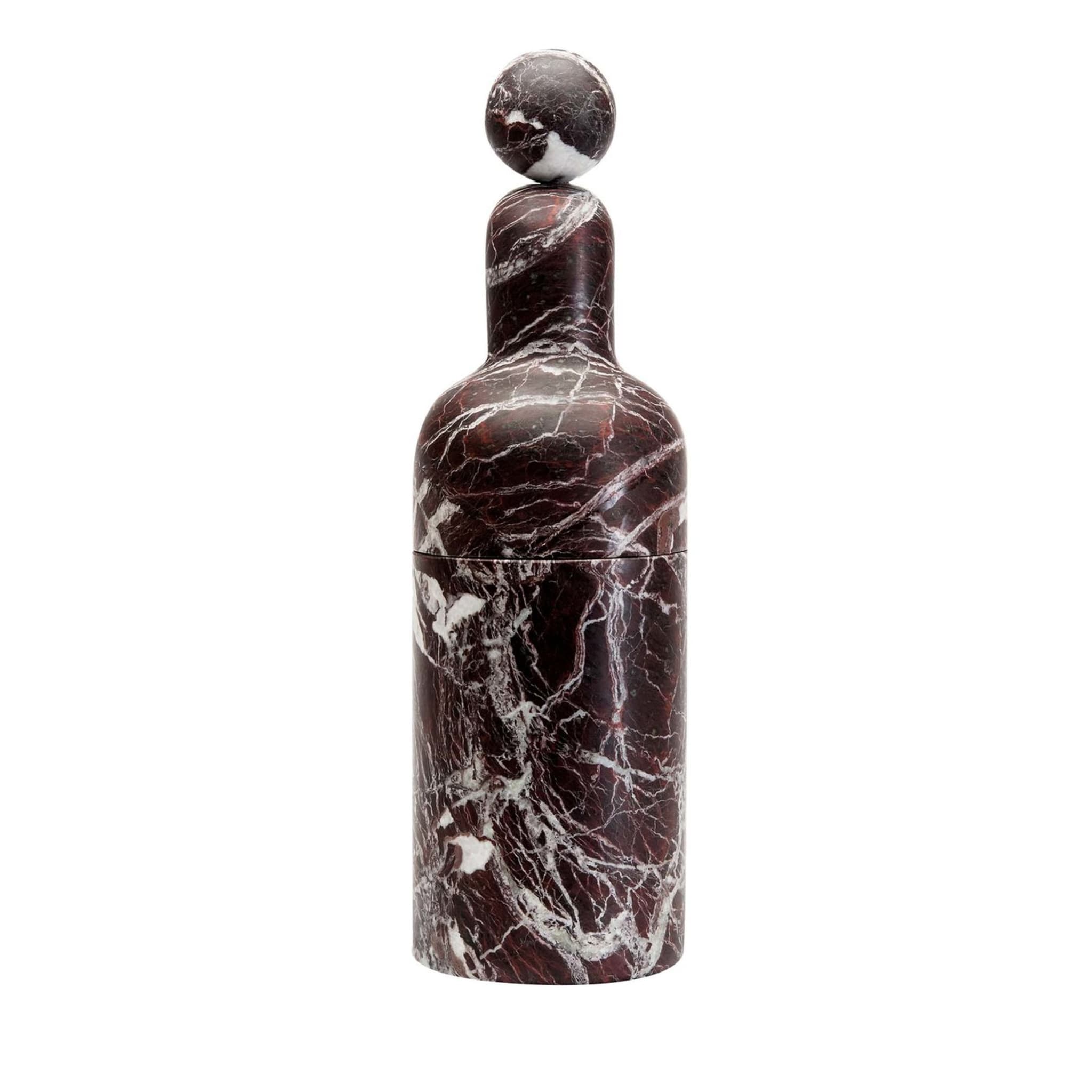 Cooler F Bottle in Rosso Levanto Marble - Main view