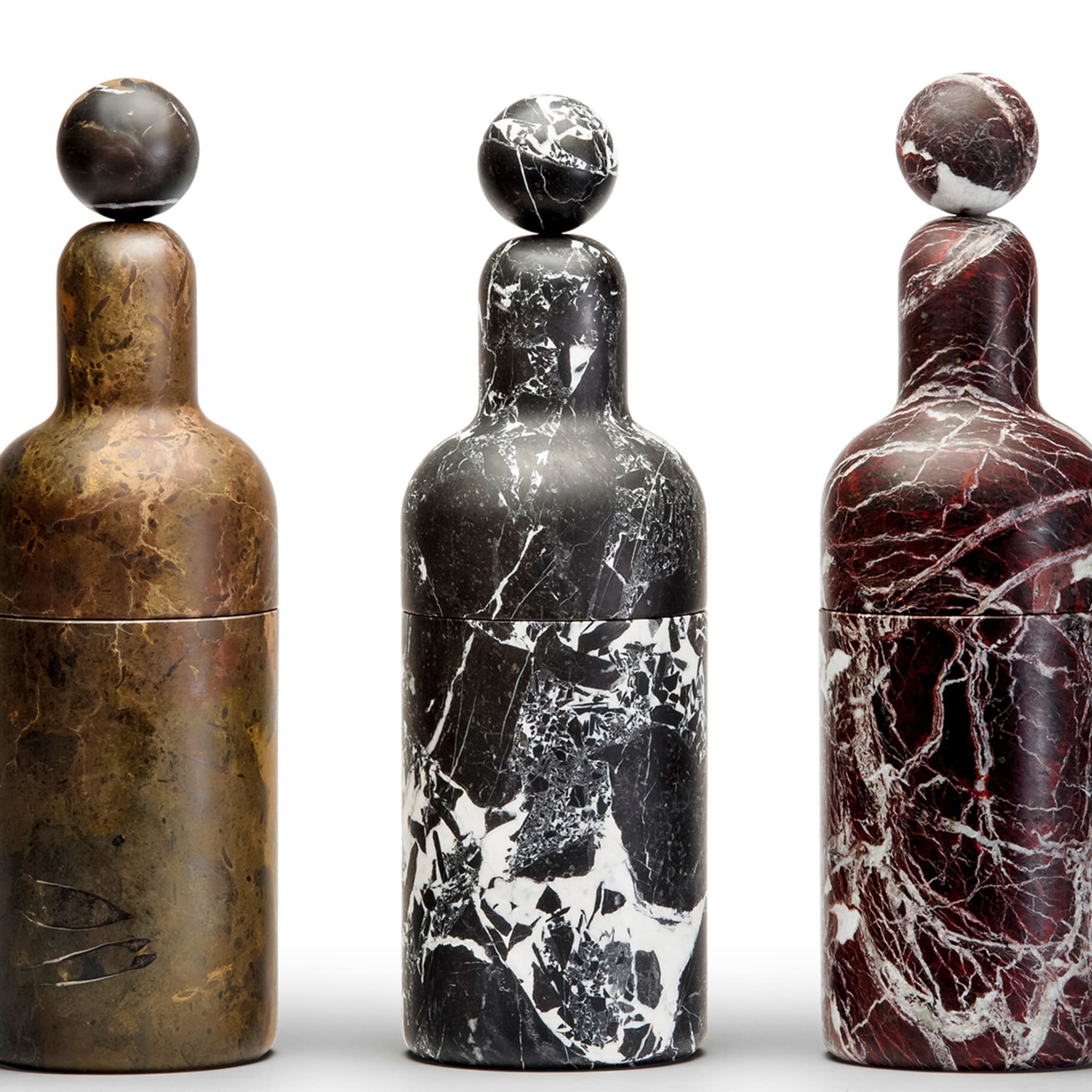 Cooler F Bottle in Rosso Levanto Marble - Alternative view 1