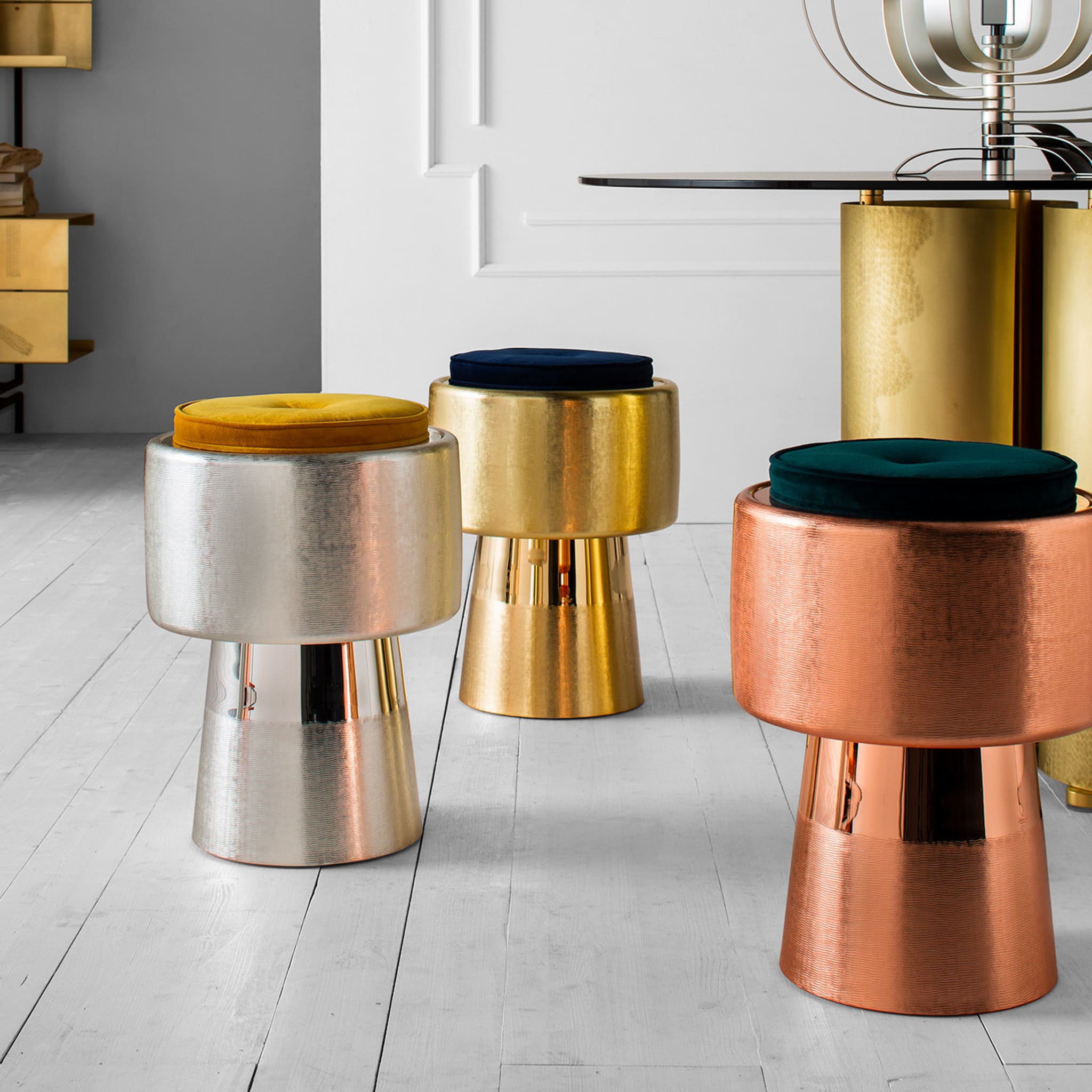 Tappo Bronze Stool by NOOII - Alternative view 1
