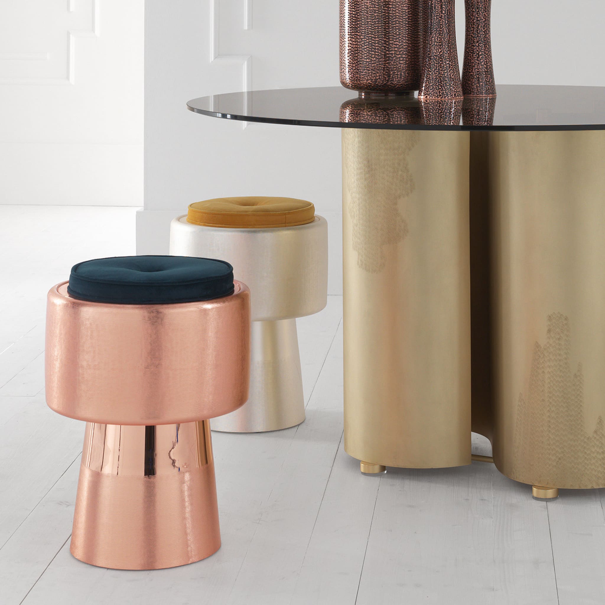 Tappo Bronze Stool by NOOII - Alternative view 2