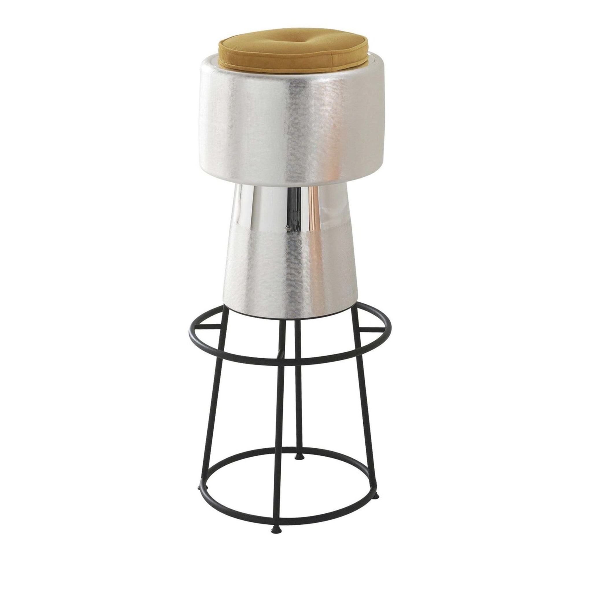 Tappo Silver Bar Stool by NOOII - Main view