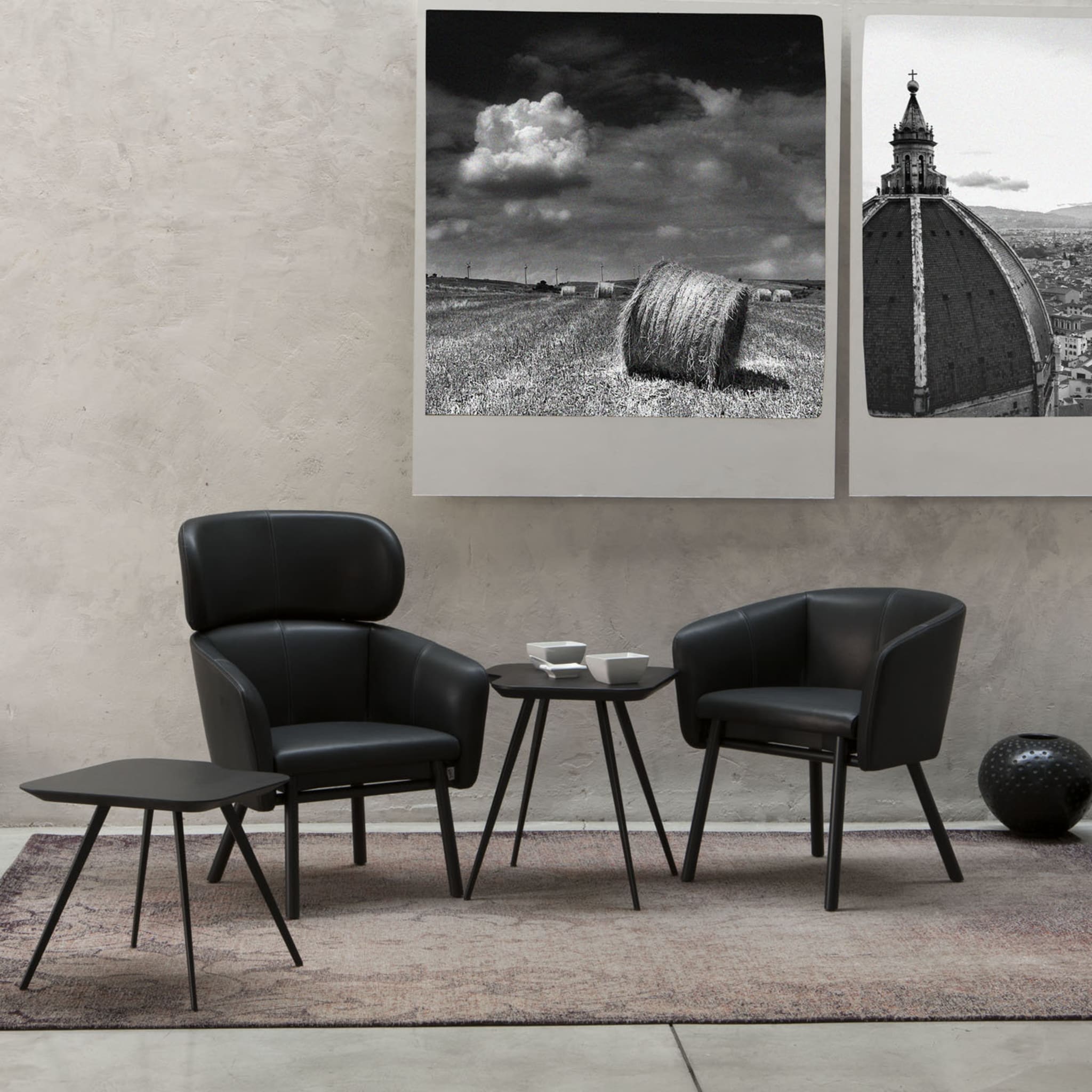 Balù Black Chair By Emilio Nanni - Alternative view 1