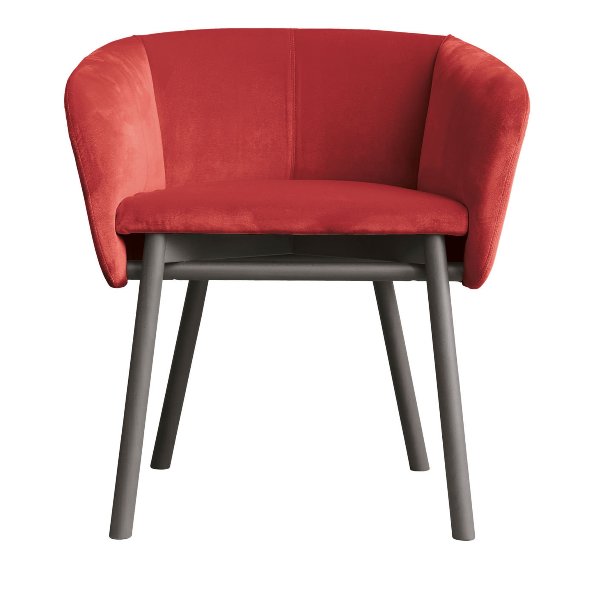 Chaise rouge Balù d'Emilio Nanni - Vue principale