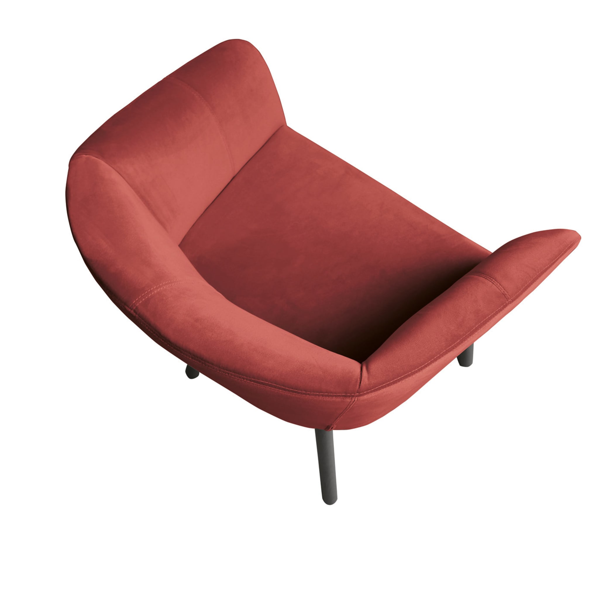 Chaise rouge Balù d'Emilio Nanni - Vue alternative 1