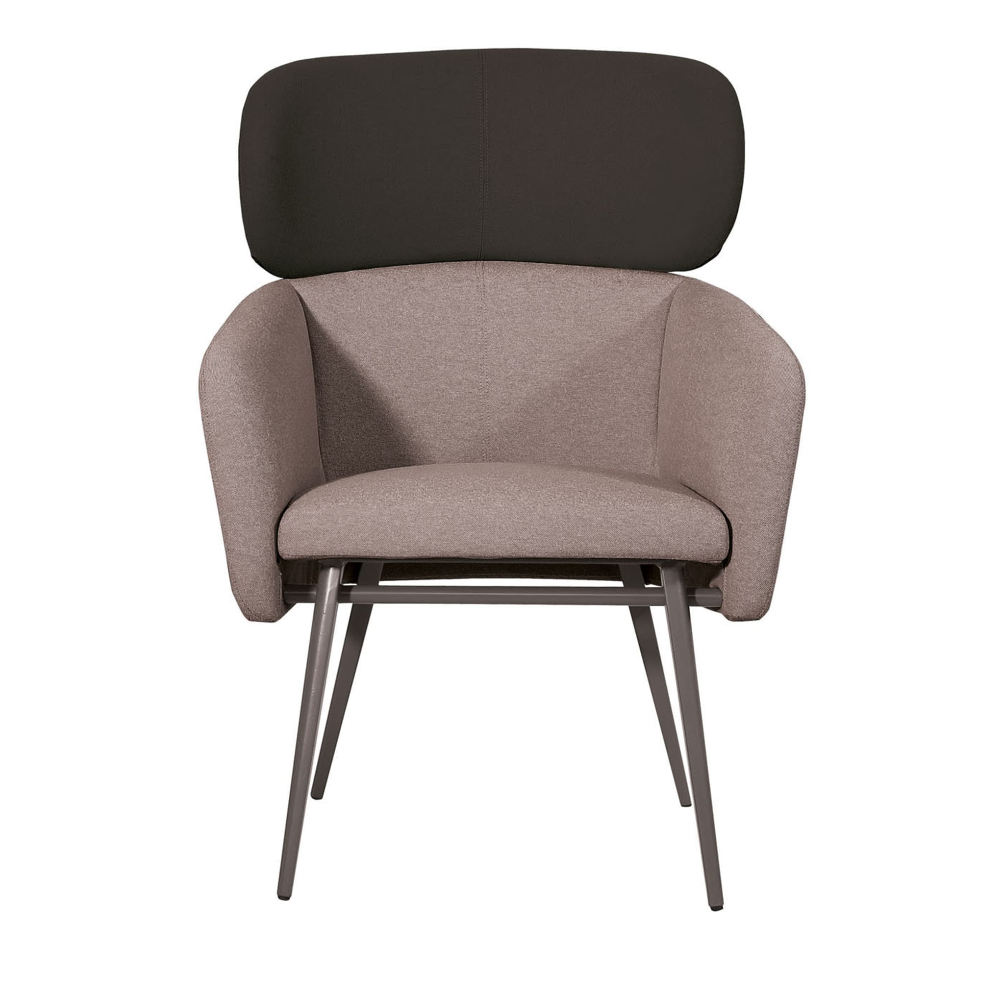 Balù XL Met Gray and Black Chair By Emilio Nanni - Main view