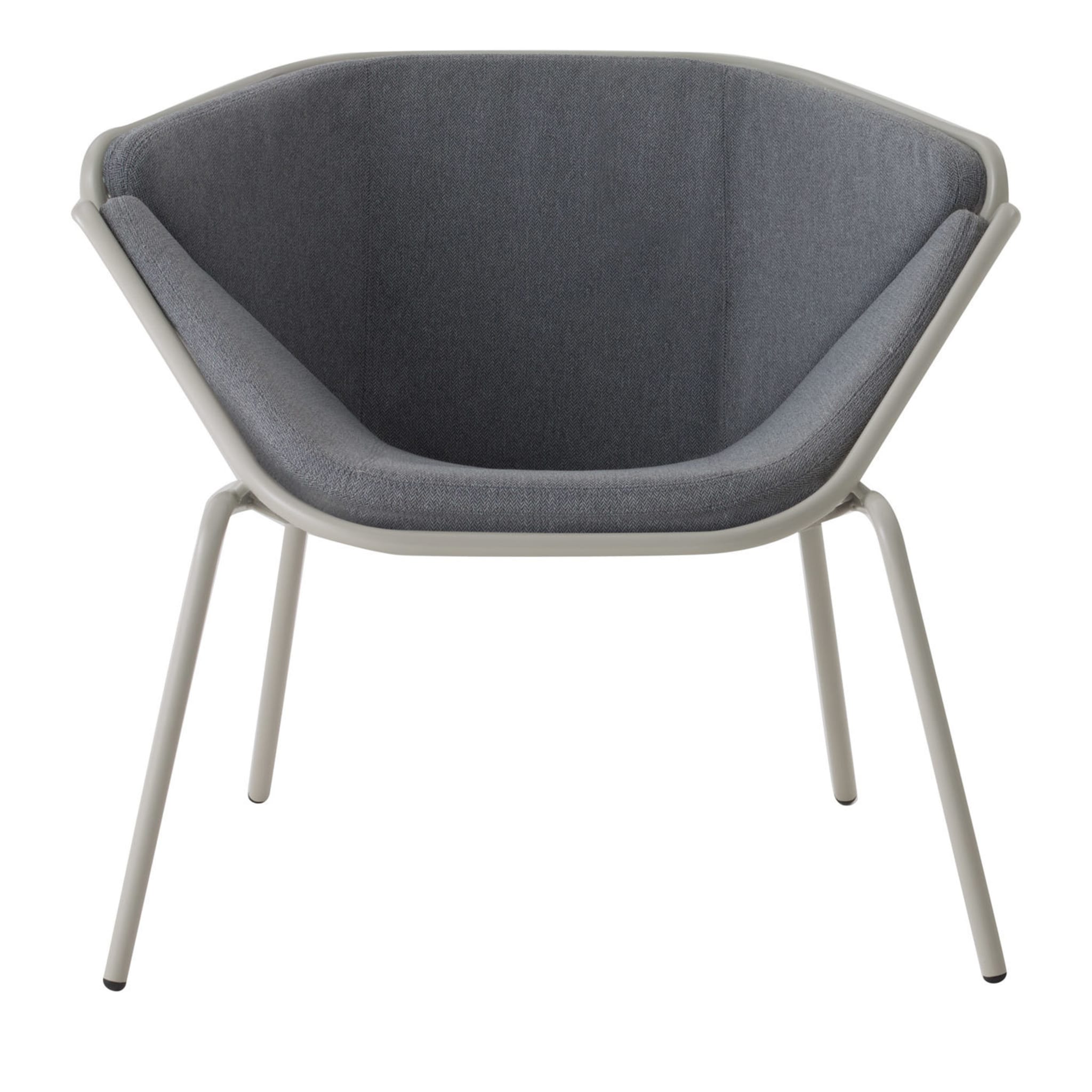 Skin Lounge Gray Chair By Giacomo Cattani - Main view