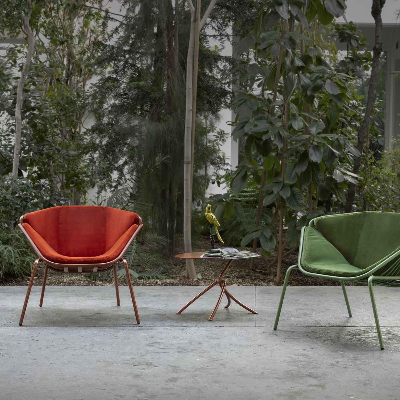 Skin Lounge Red Chair By Giacomo Cattani - TrabA'