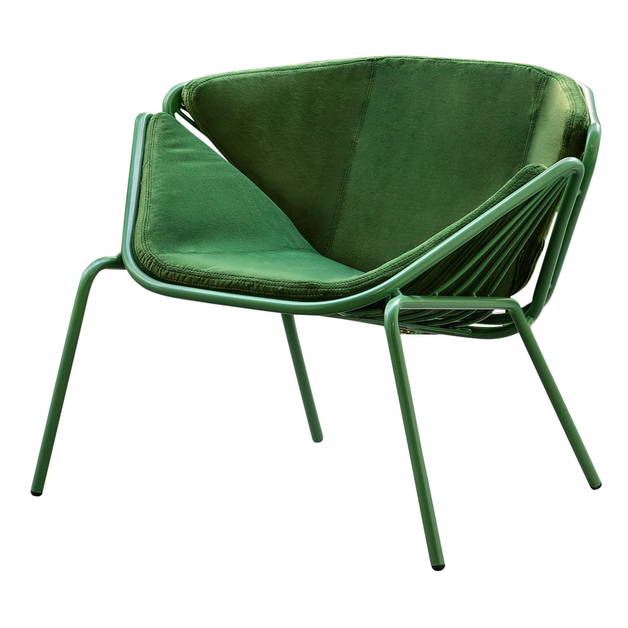 Skin Lounge Green Chair Par Giacomo Cattani - Vue principale