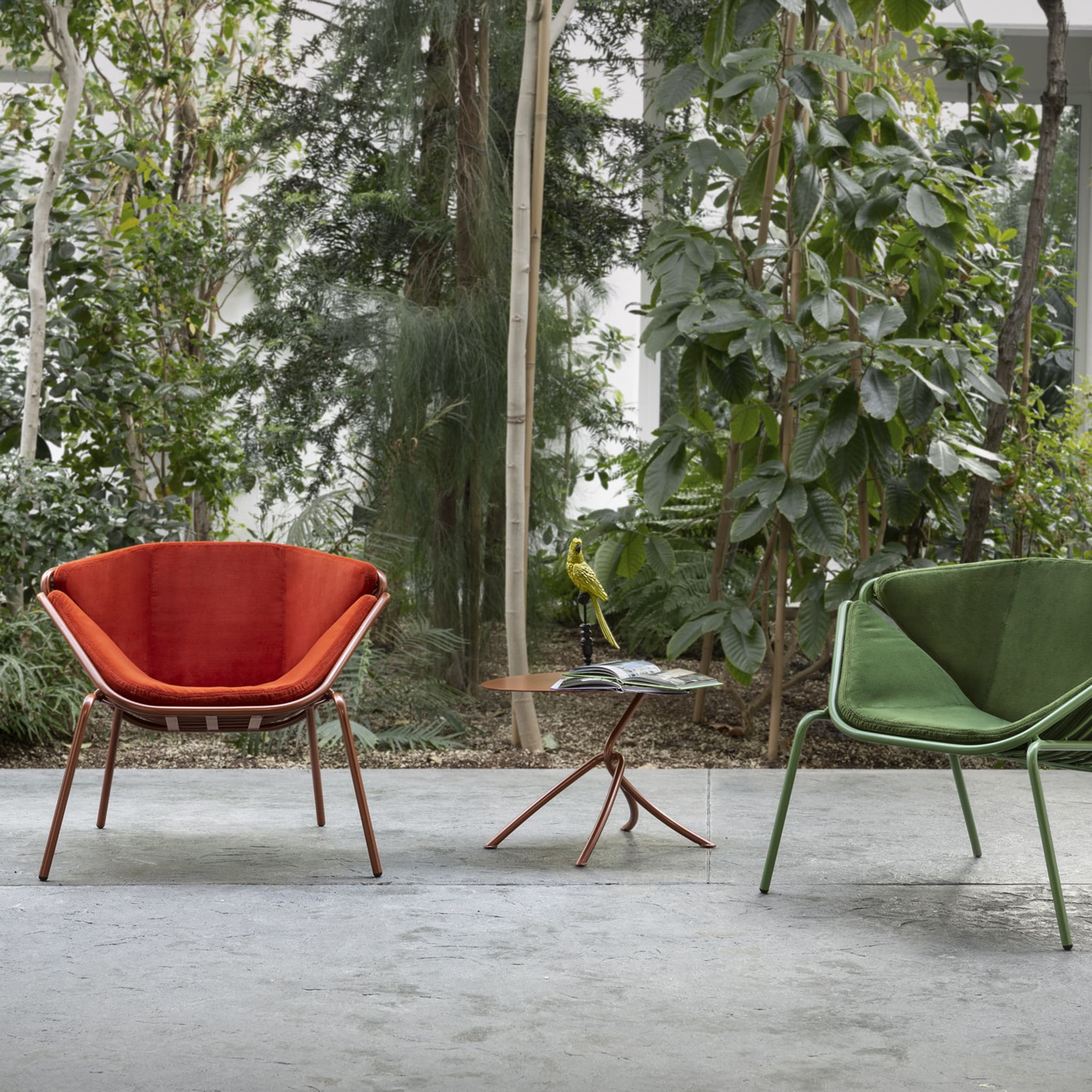 Skin Lounge Green Chair By Giacomo Cattani - Alternative view 1