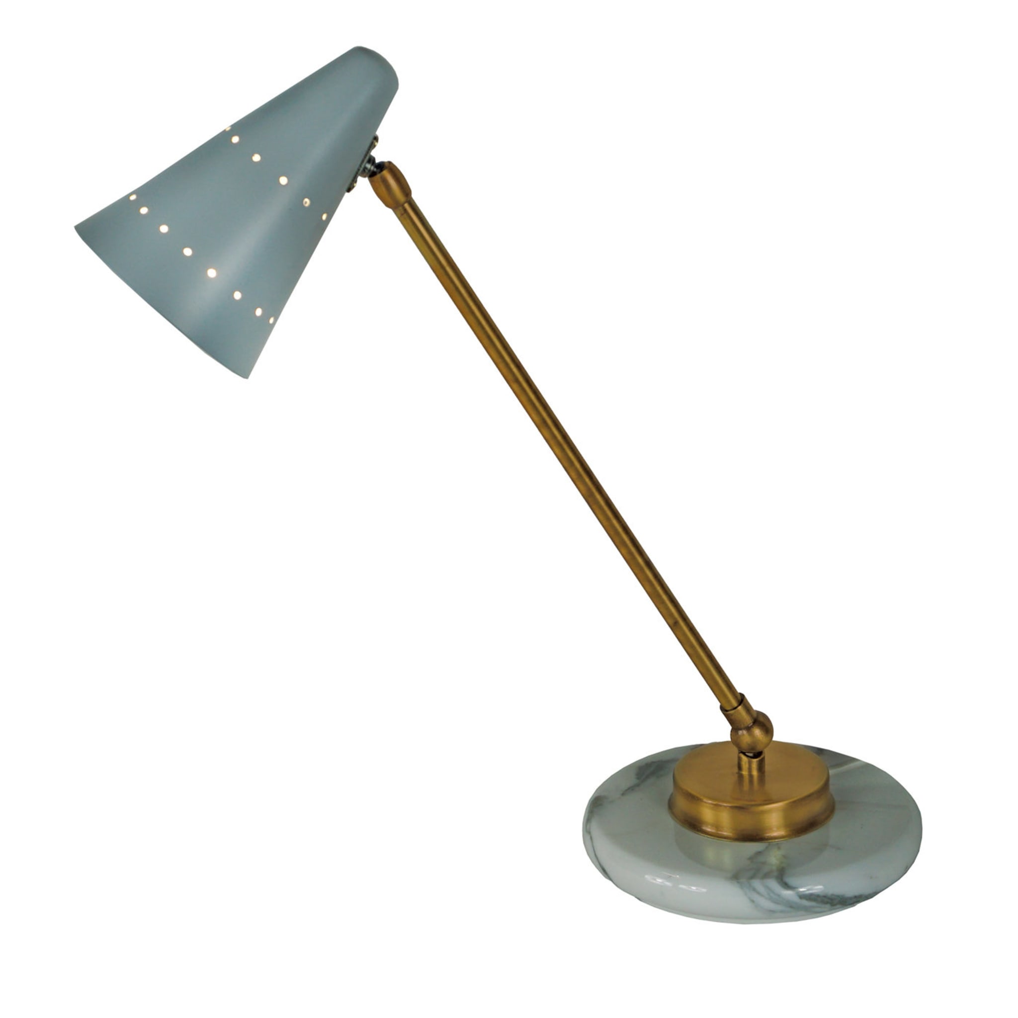 Marble and Brass Nancy Table Lamp by Michele Bönan - Main view