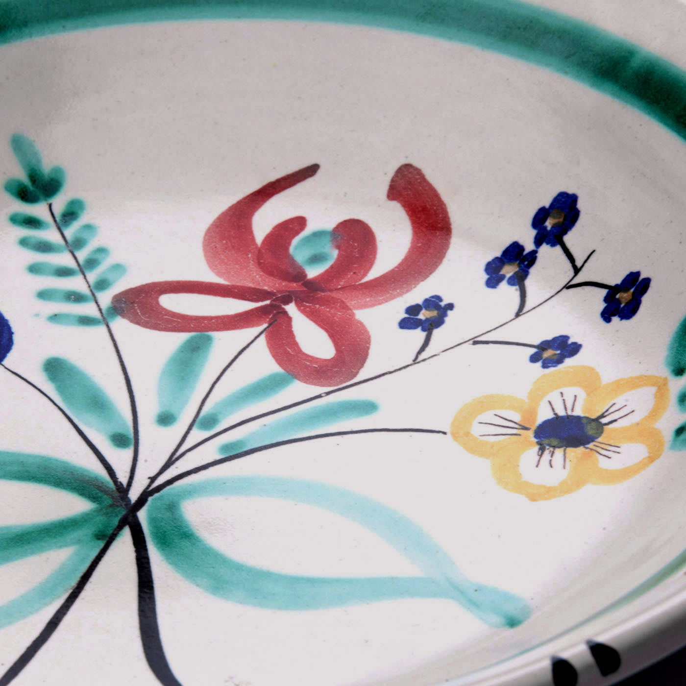 Set of 3 Flower Plates for Six - Ceramica Pinto