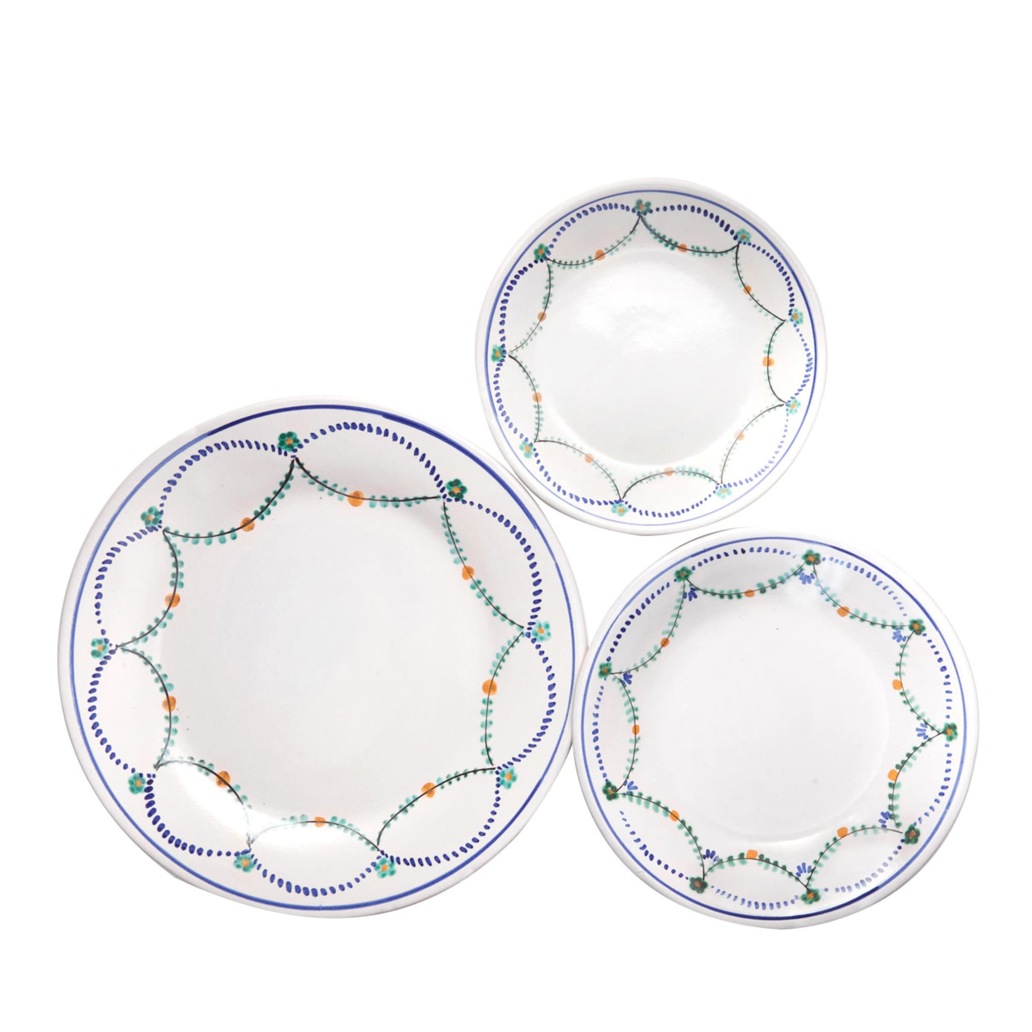 Set of 3 Garland Plates for Six - Main view