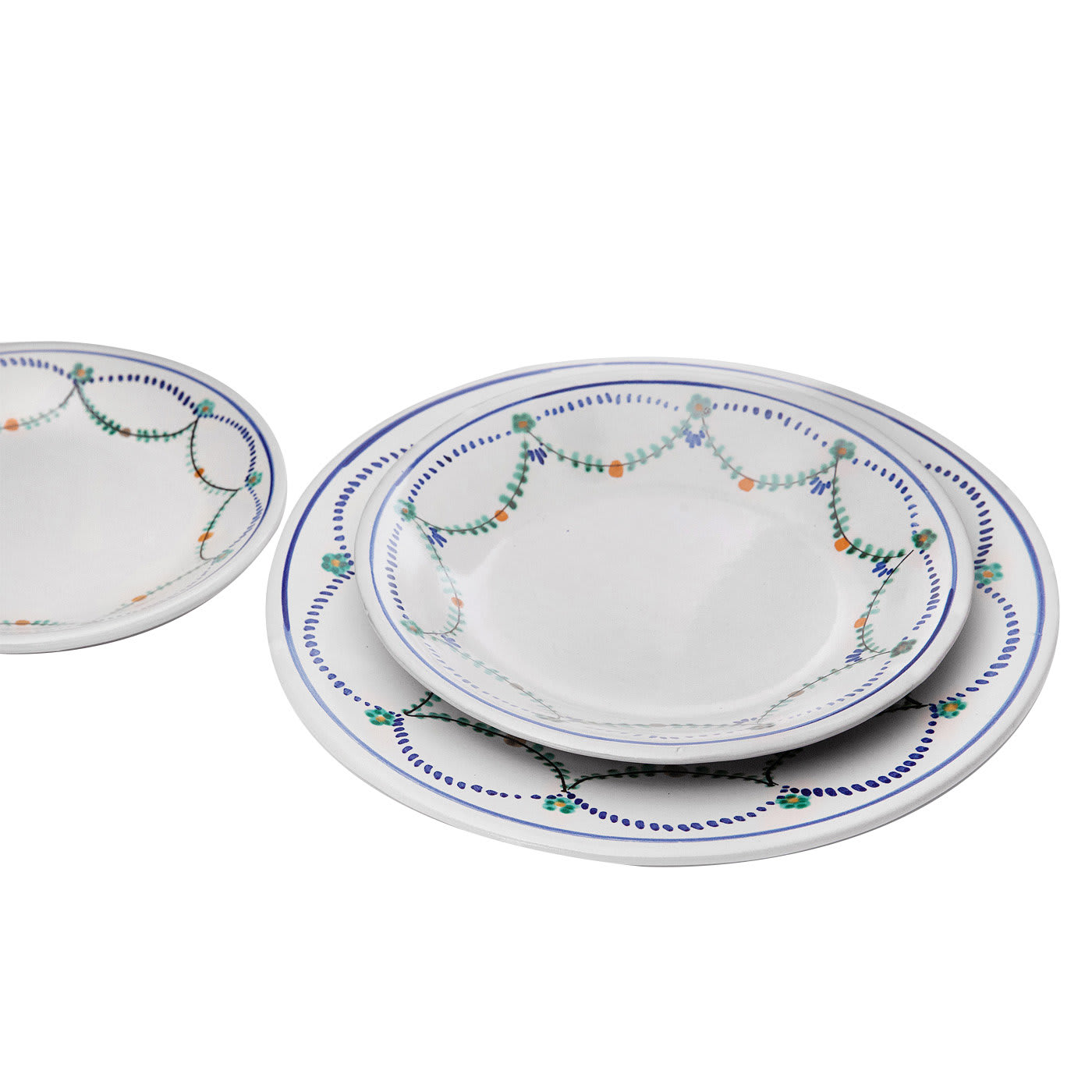 Set of 3 Garland Plates for Six - Ceramica Pinto