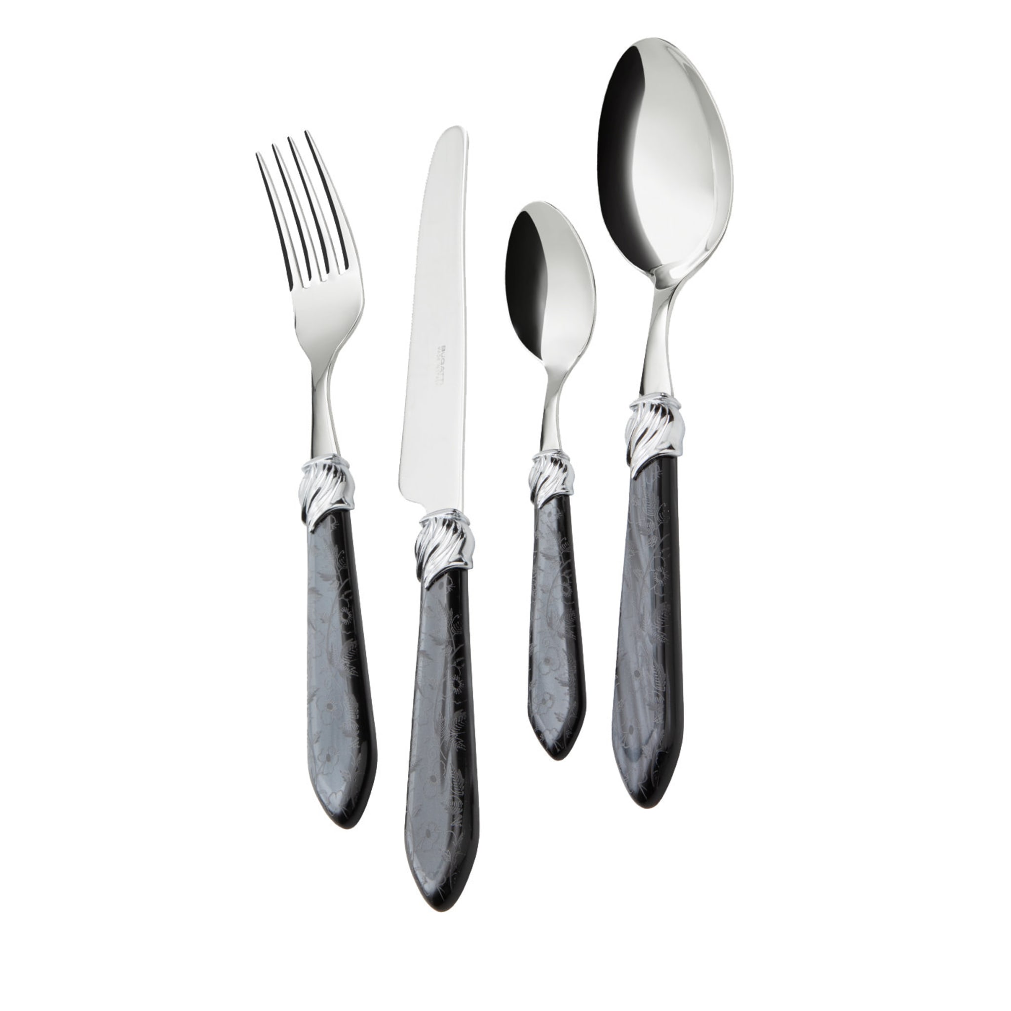 Falabella 24-Piece Cutlery Set in Black with Box - Main view
