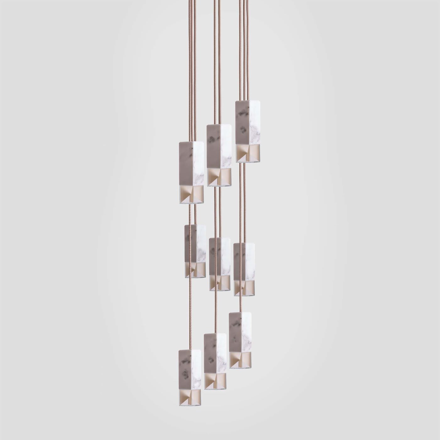Lamp/One Marble 9-Light Chandelier - Formaminima