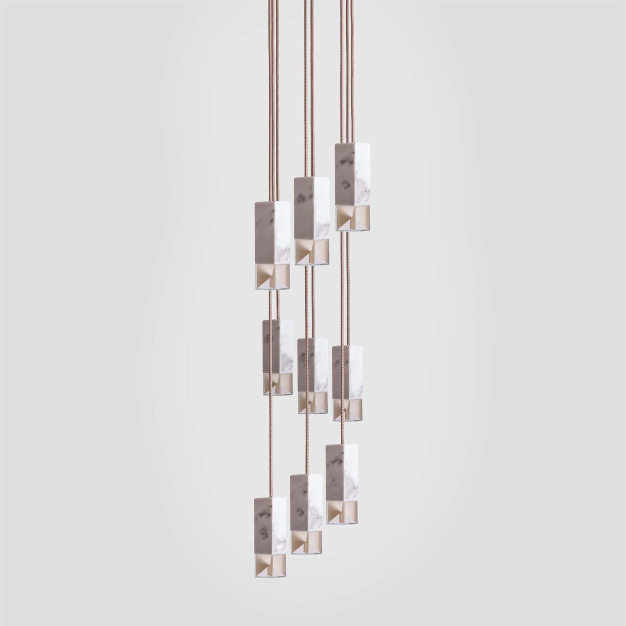 Lamp/One Marble 9-Light Chandelier - Alternative view 1