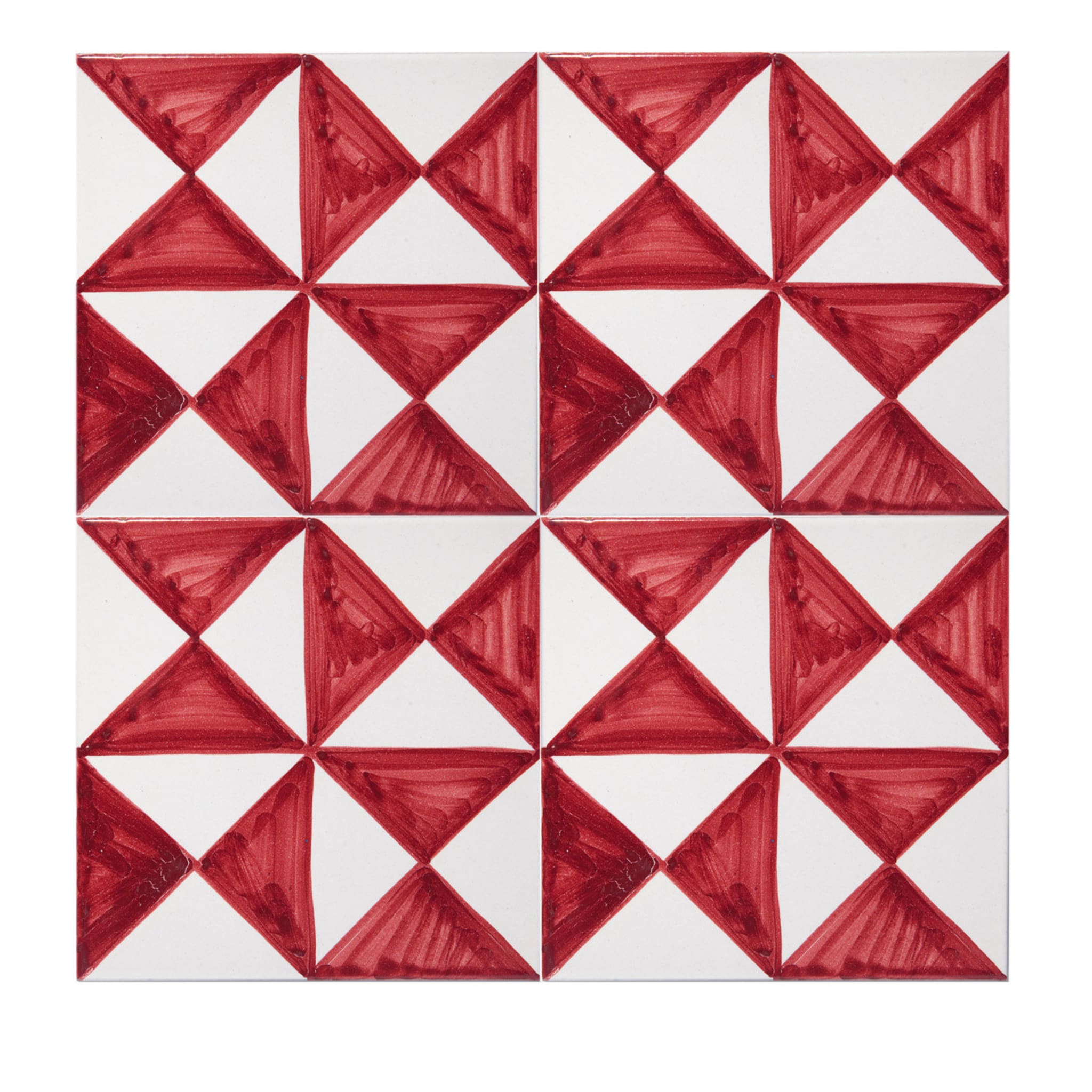 Set of 4 Riggiola Red Tiles - Main view