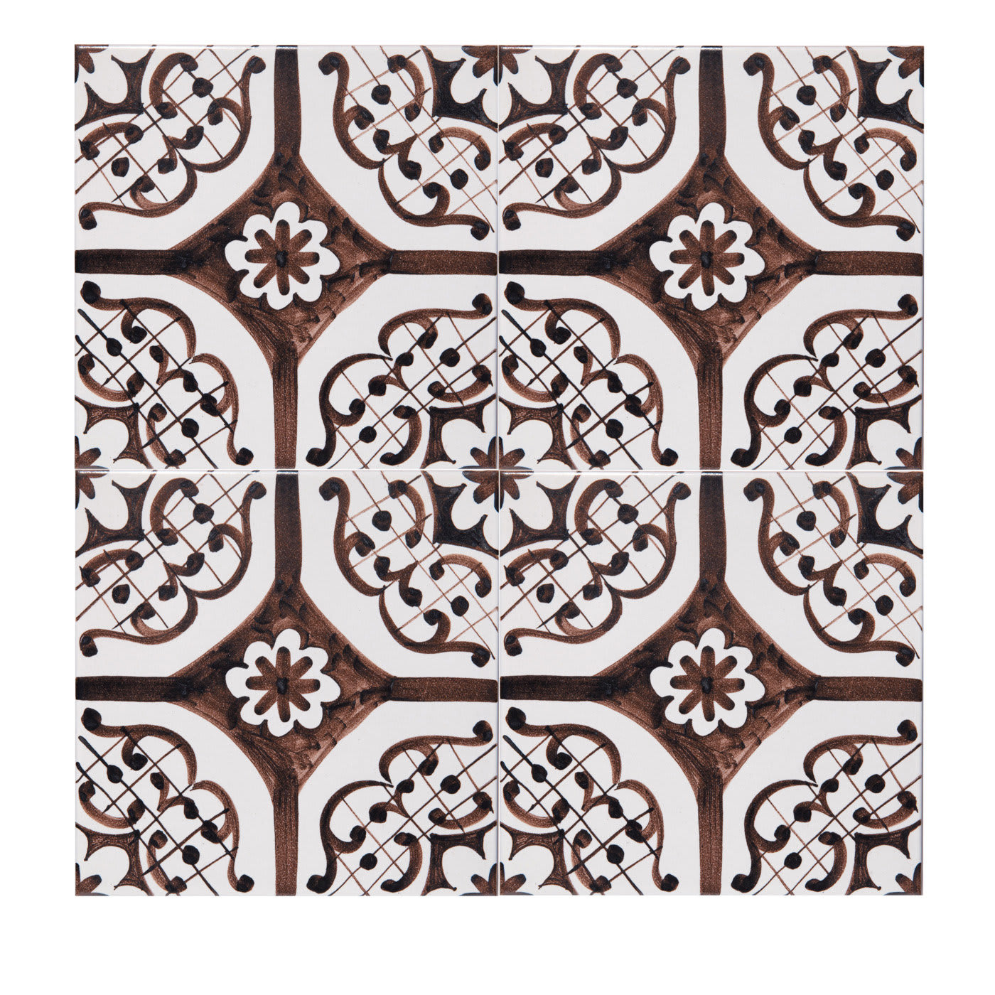 Set of 4 Century Tiles - Ceramica Pinto