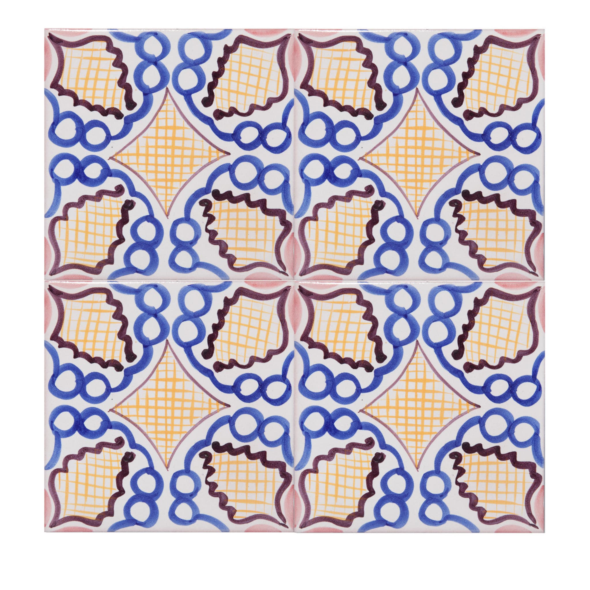 Set of 4 Summer in Italy Tiles - Main view