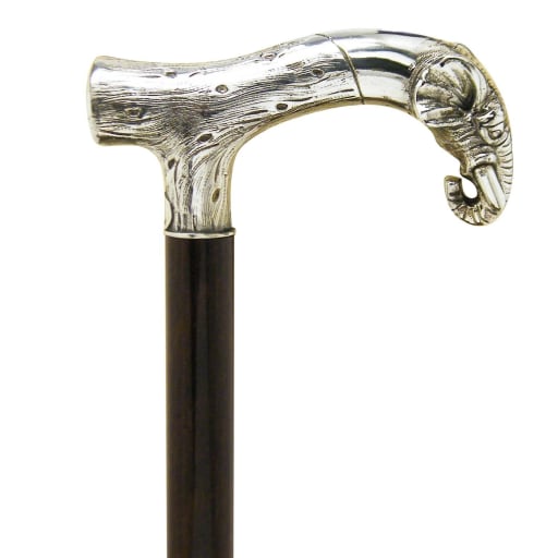 Elephant Silver Fritz-Style Cane Bolcas