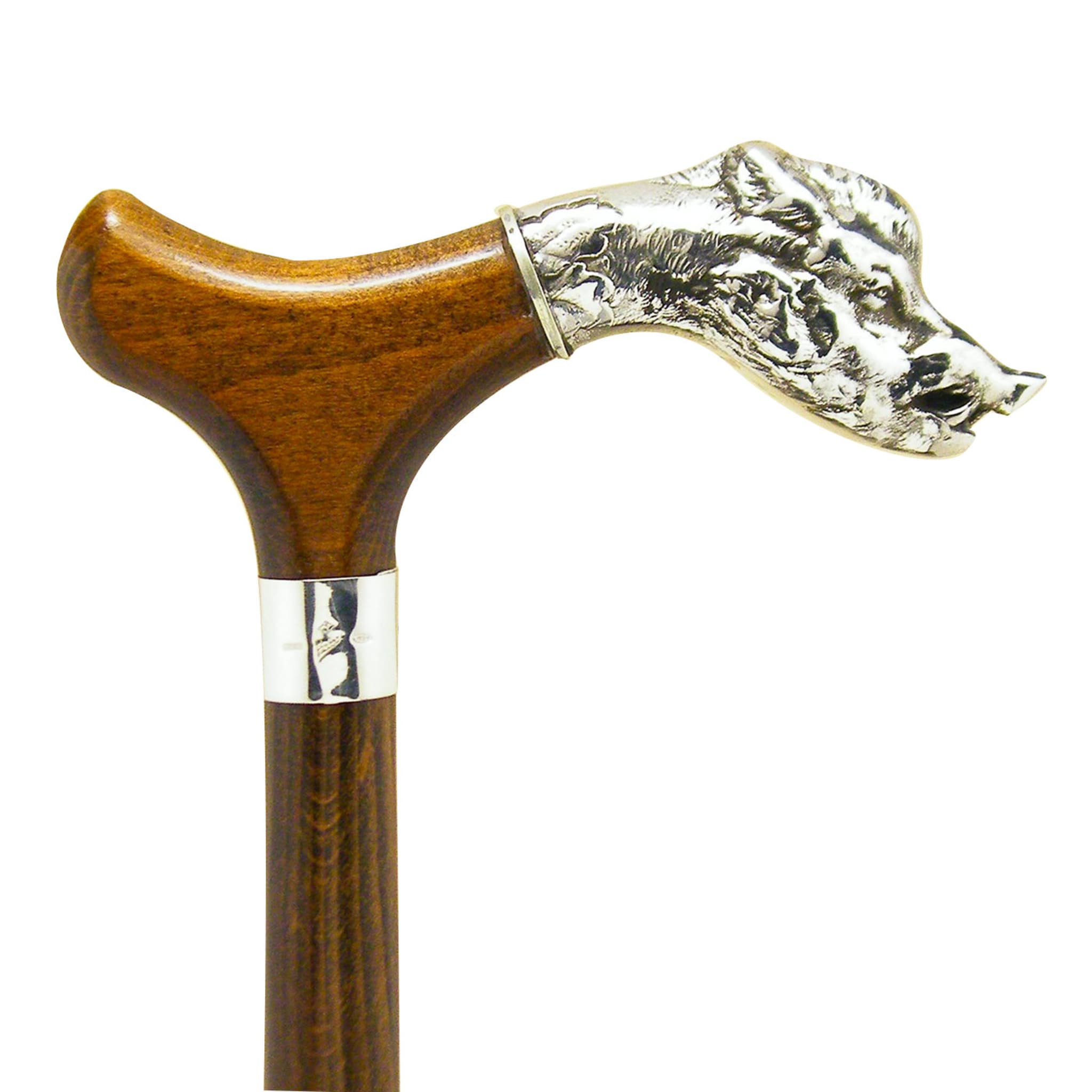 Boar Wooden Fritz-Style Cane - Main view