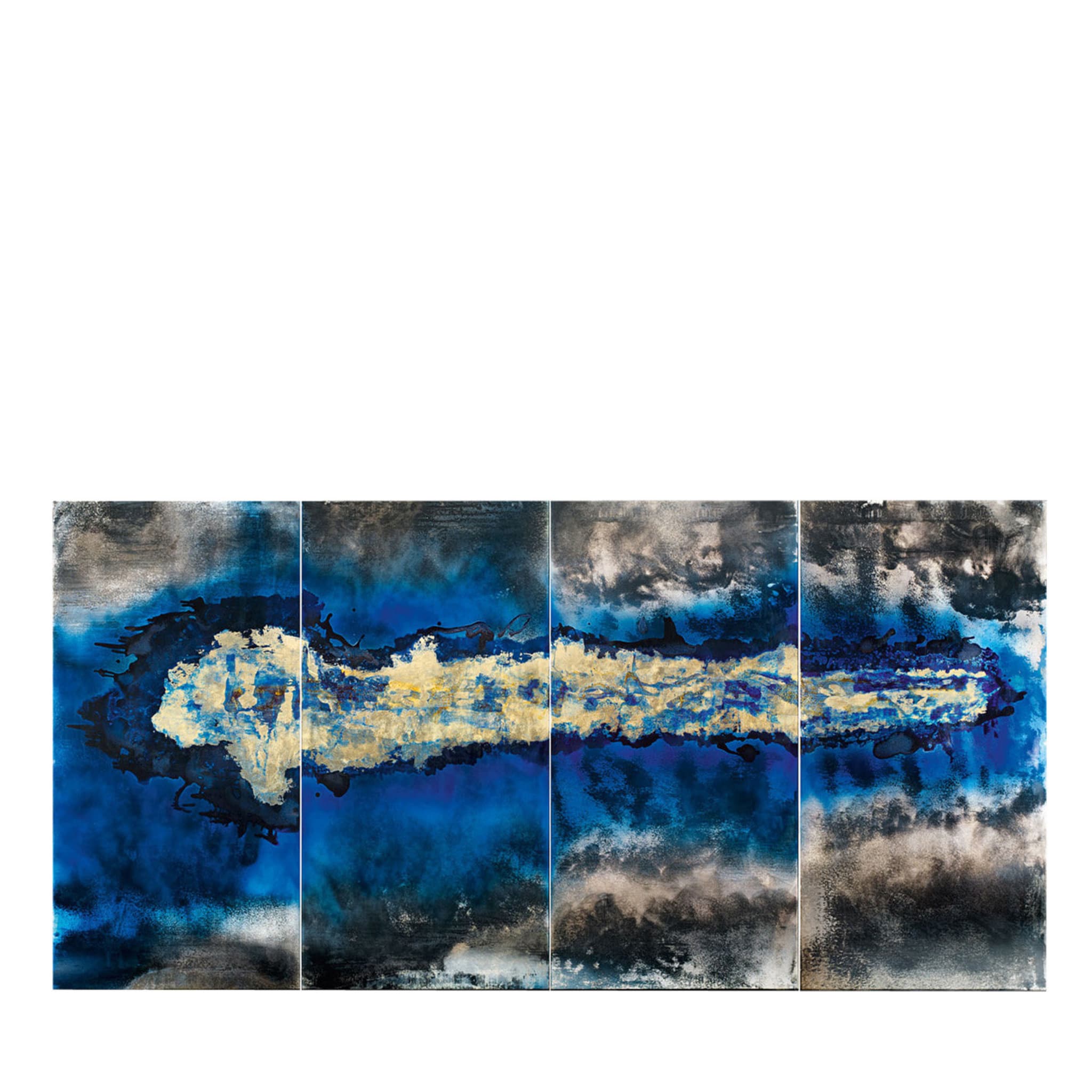 Tiefblauer wandspiegel von Giovanni Luca Ferreri - Hauptansicht