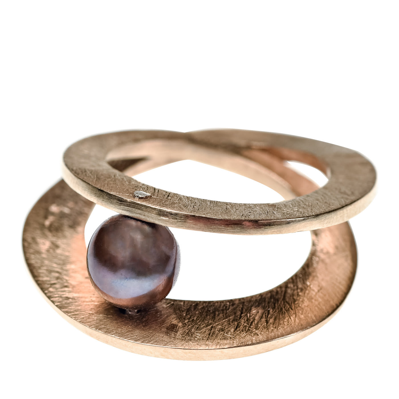 Jazz Bronze and Pearl Ring - Maria Paola Barrotta